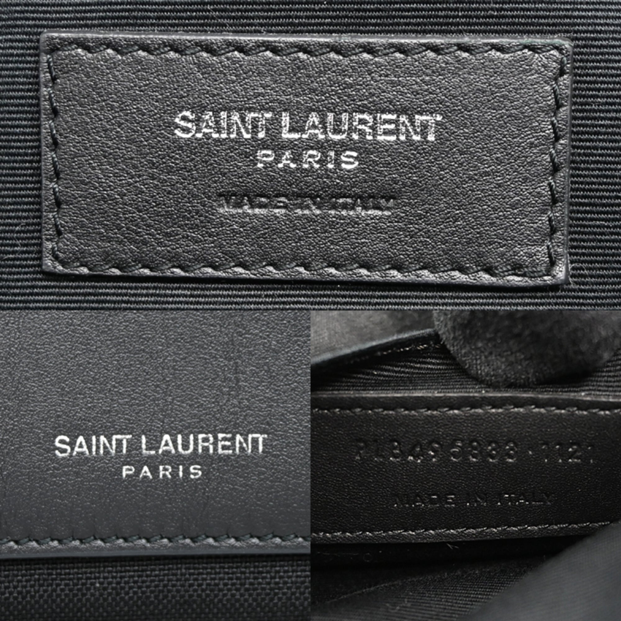 Saint Laurent Black Nylon Leather Backpack (Pre-Owned)