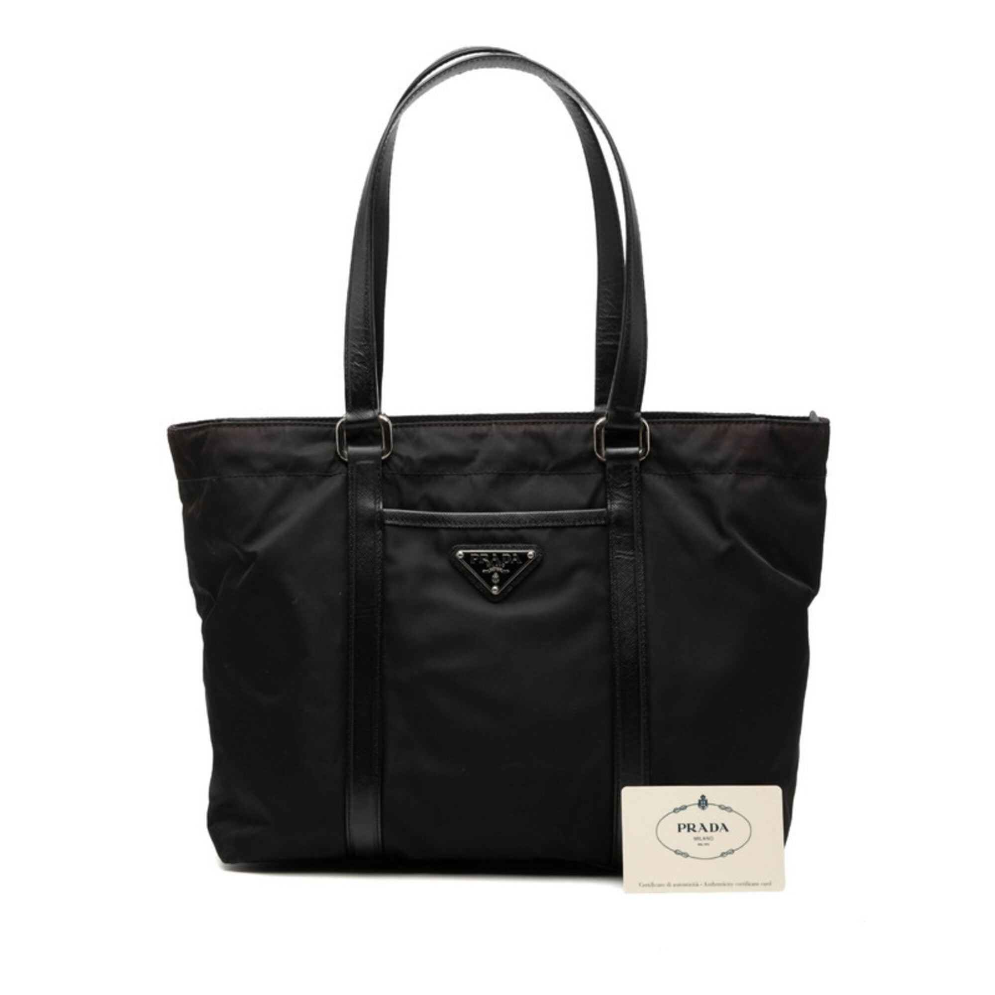 Prada Black Nylon Tote Bag (Pre-Owned)