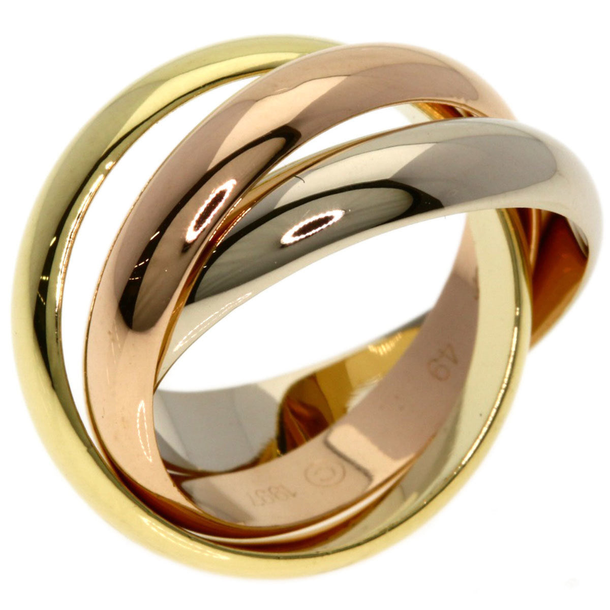 Cartier Trinity Yellow Gold (18K) Pink Gold (18K) White Gold (18K) Band Ring (Pre-Owned)