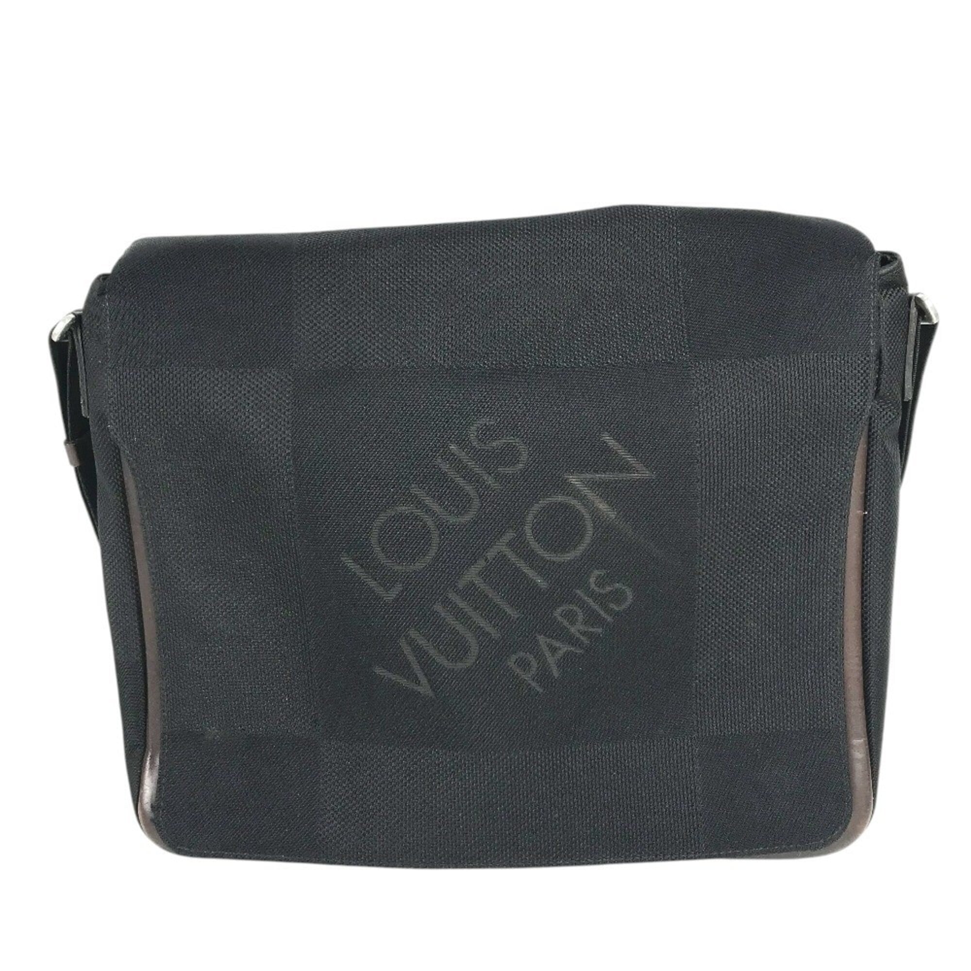 Louis Vuitton Black Damier Canvas Damier Geant Messenger Bag Shoulder Bag (Pre-Owned)