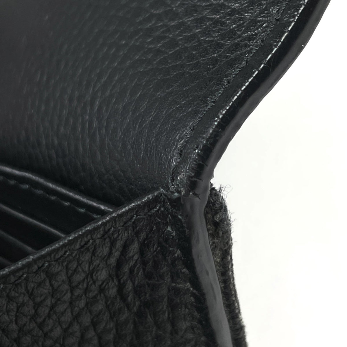 Christian Dior Black Cotton Leather Fabric Long Wallet (Bi-Fold) (Pre-Owned)