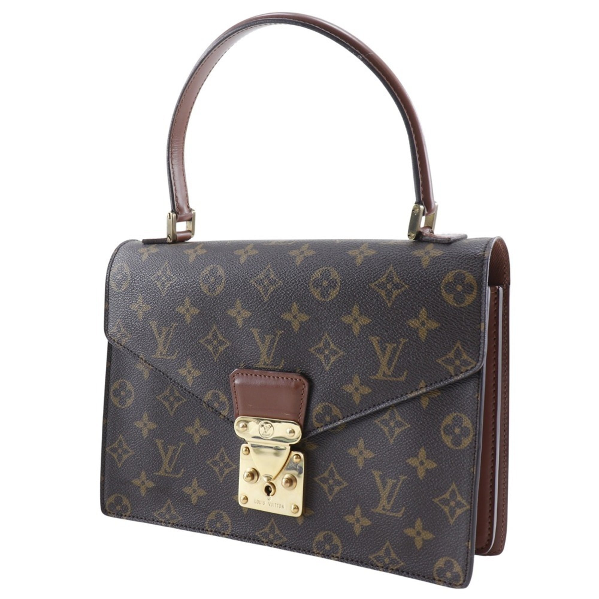 Louis Vuitton Brown Monogram Canvas Handbag (Pre-Owned)