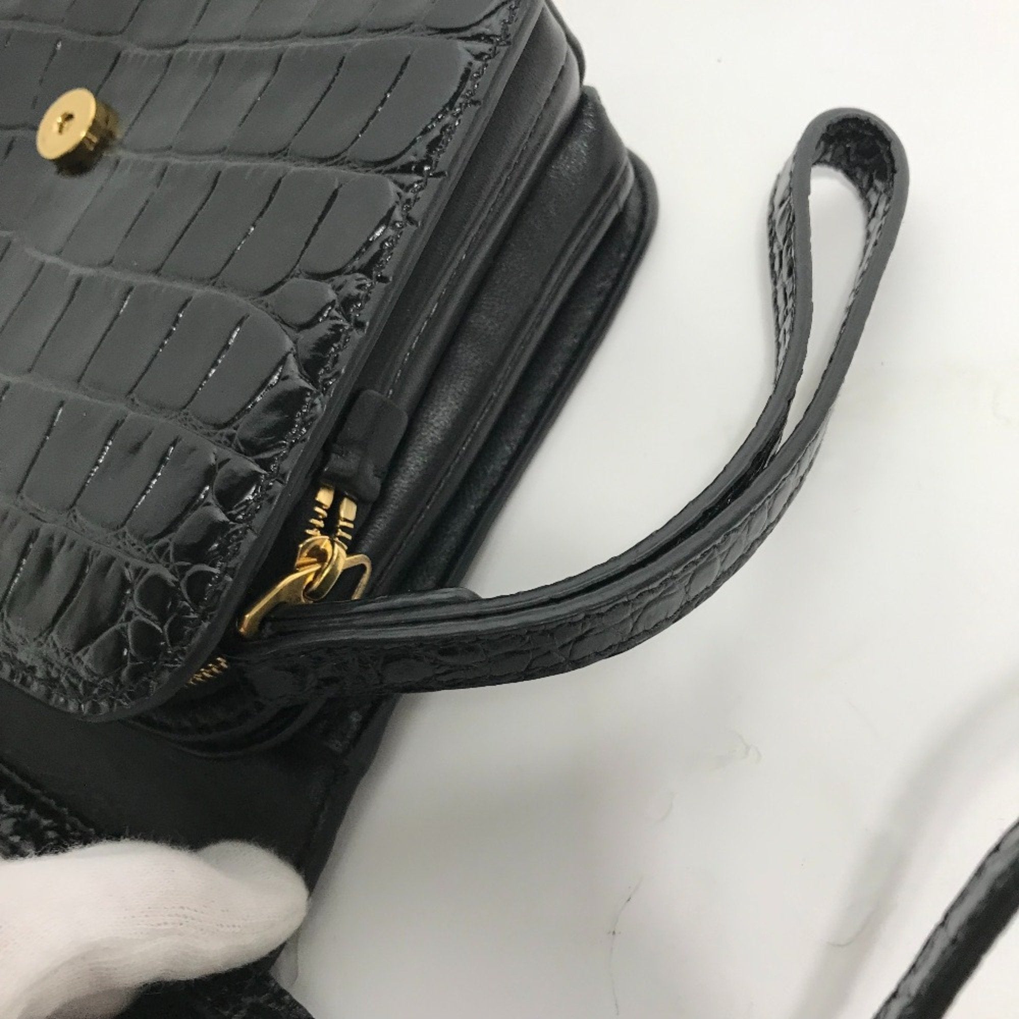 Balenciaga Black Leather Shoulder Bag (Pre-Owned)
