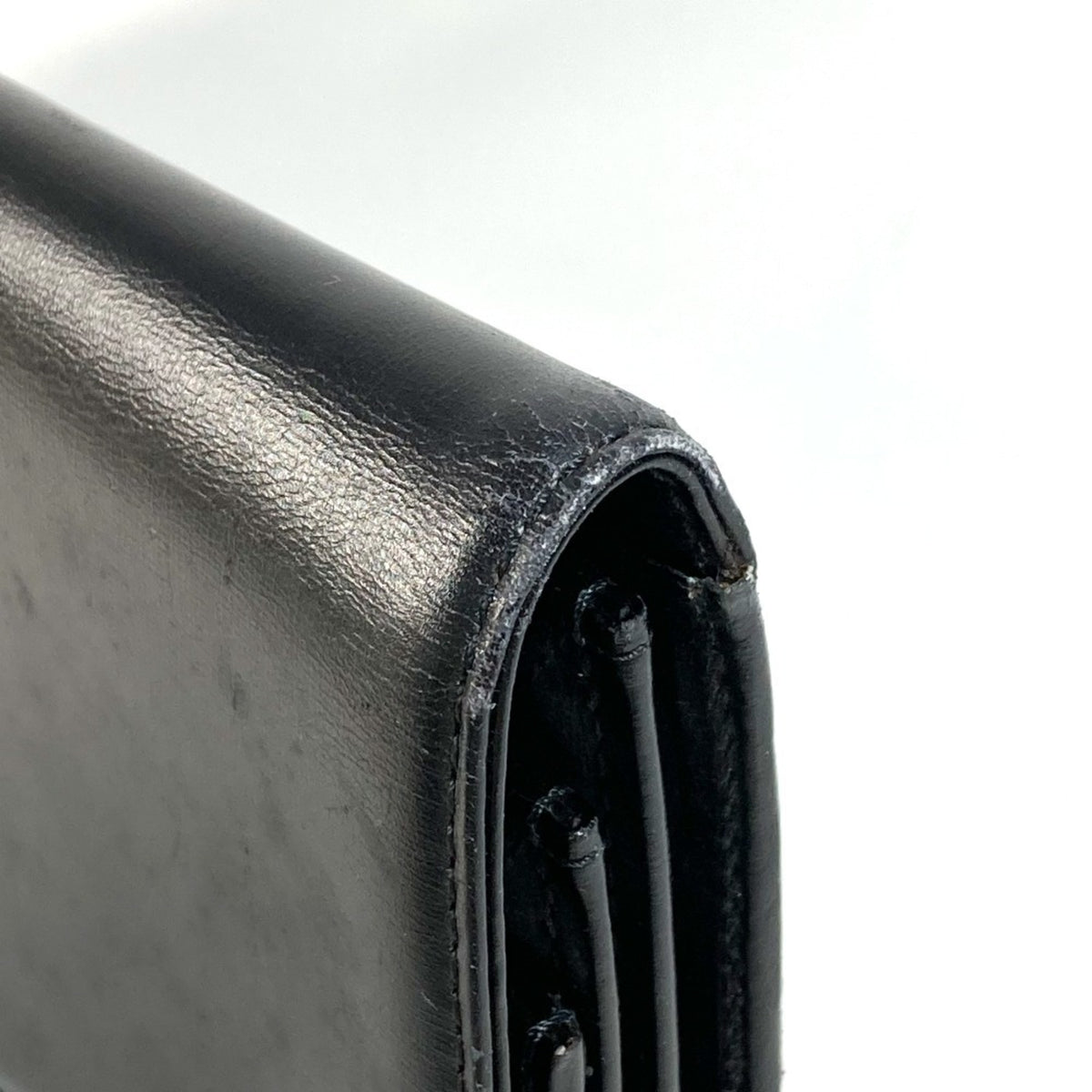 Louis Vuitton Black Leather Clutch Bag (Pre-Owned)