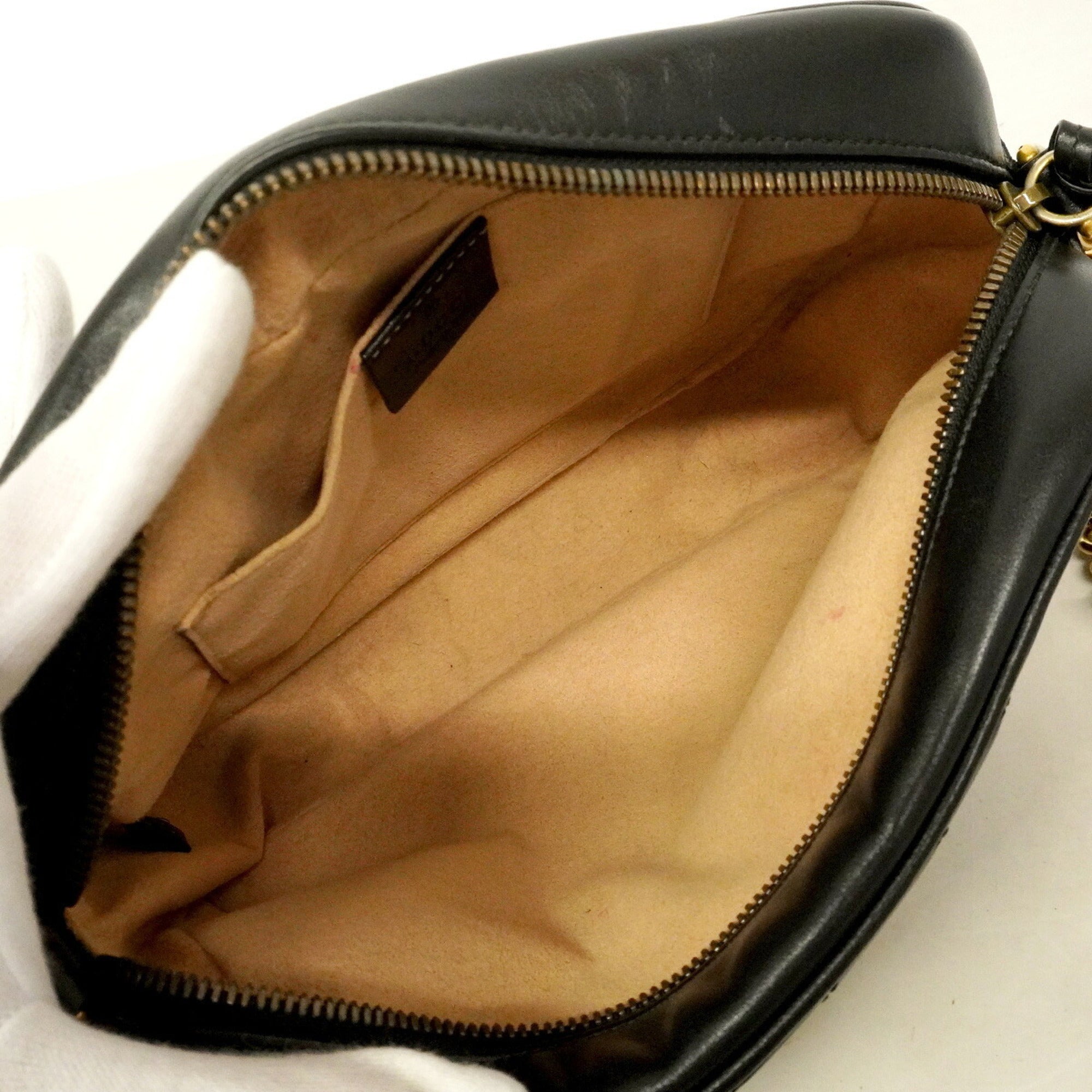Gucci Black Leather Shoulder Bag (Pre-Owned)