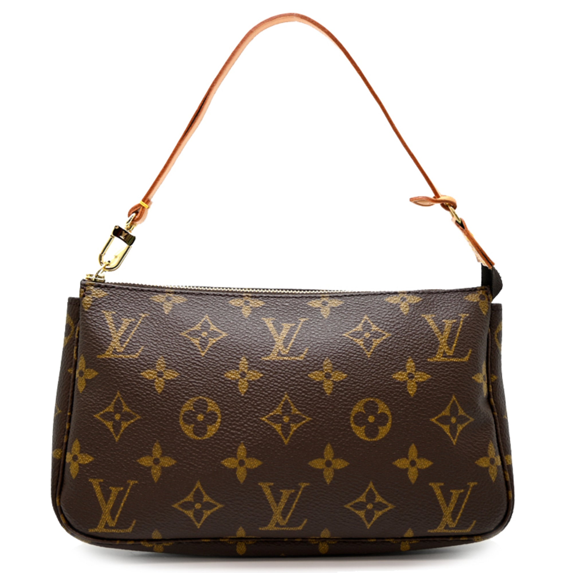 Louis Vuitton Brown Monogram Pochette Shoulder Bag (Pre-Owned)