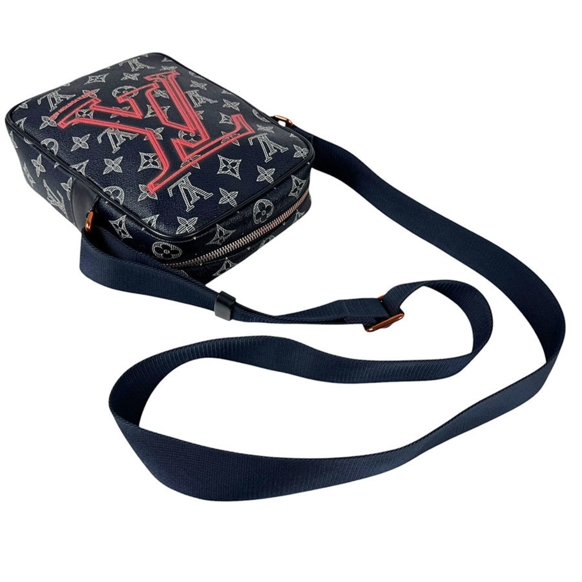 Louis Vuitton Navy Pvc Shoulder Bag (Pre-Owned)