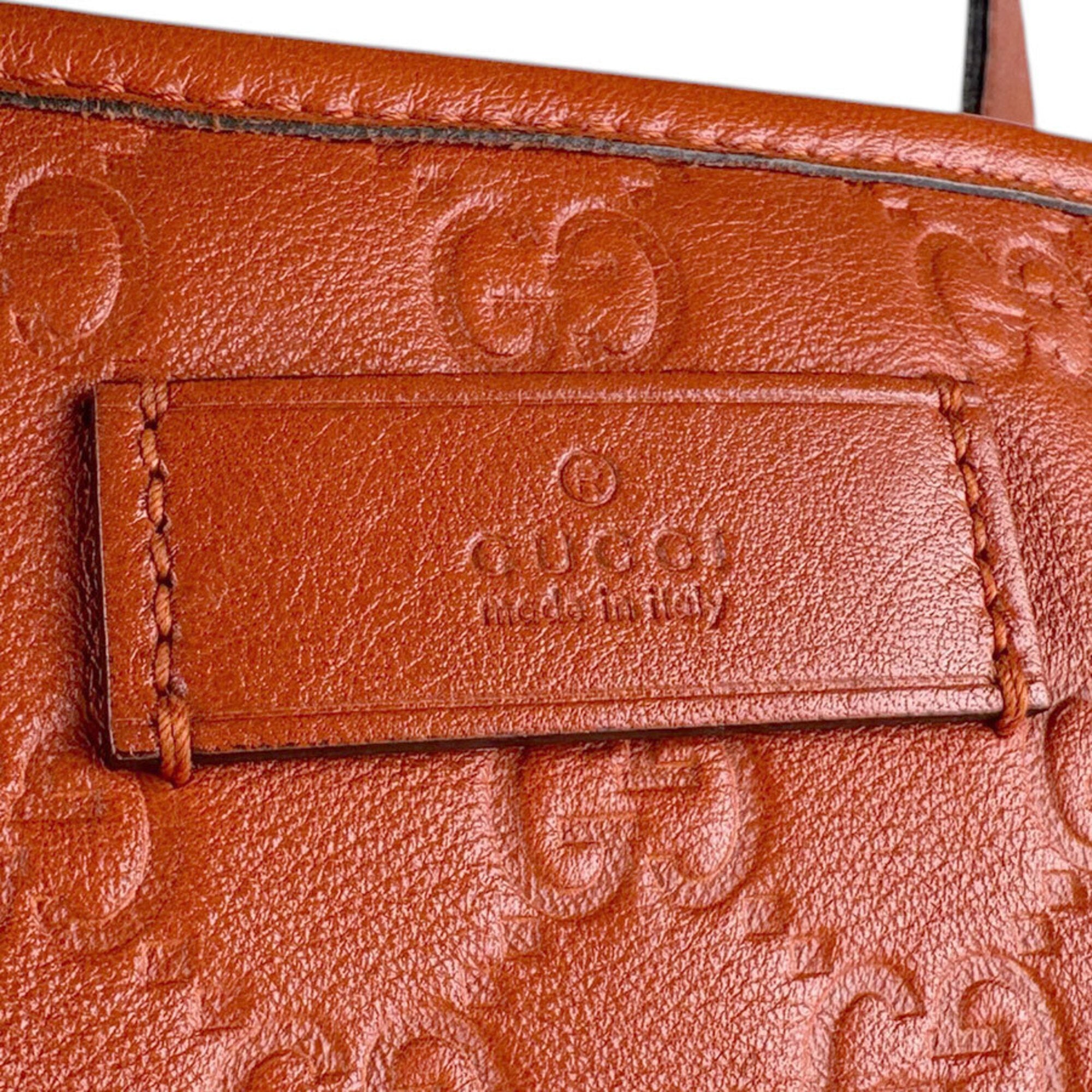 Gucci Orange Leather Handbag (Pre-Owned)