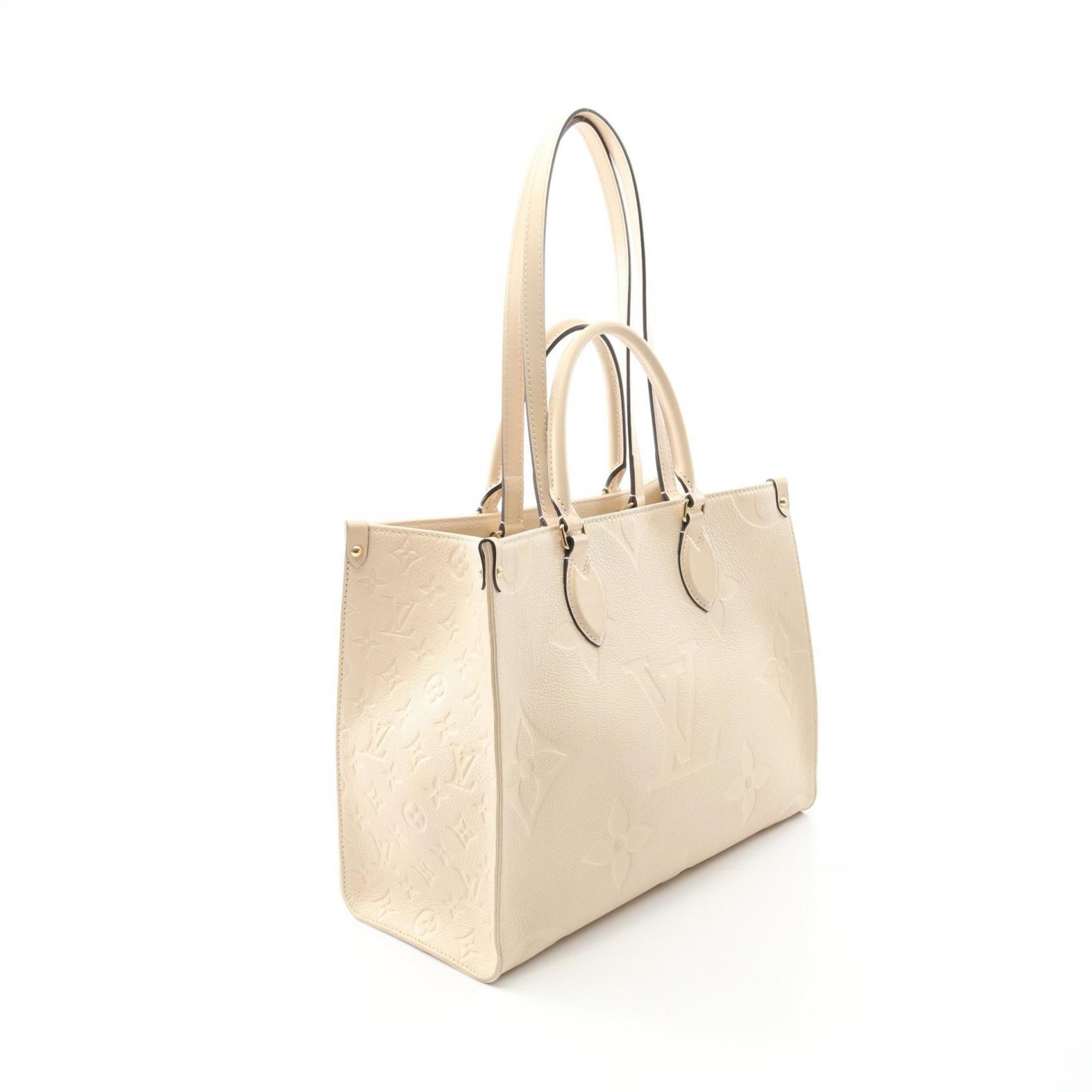 Louis Vuitton Cream Ivory Monogram Empreinte Tote Bag (Pre-Owned)