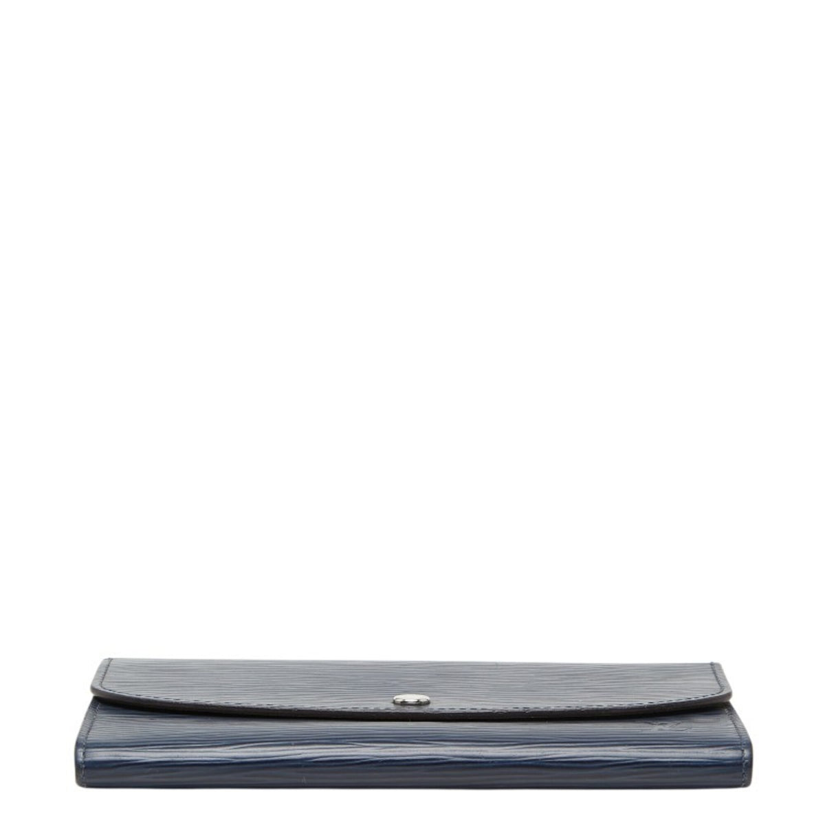 Louis Vuitton Blue Indigo Leather Long Wallet (Bi-Fold) (Pre-Owned)