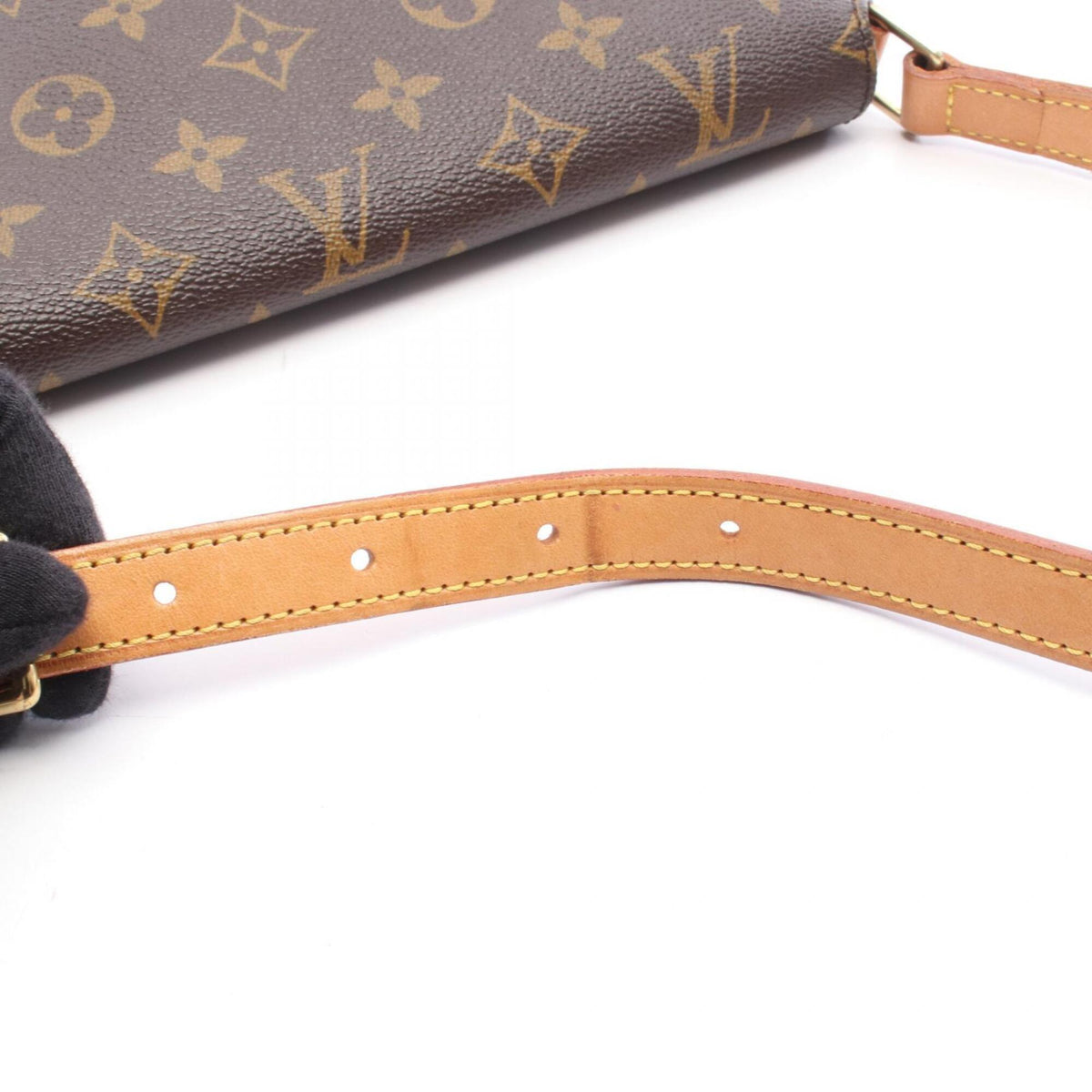 Louis Vuitton Monogram Brown Coated Canvas Leather Shoulder Bag (Pre-Owned)