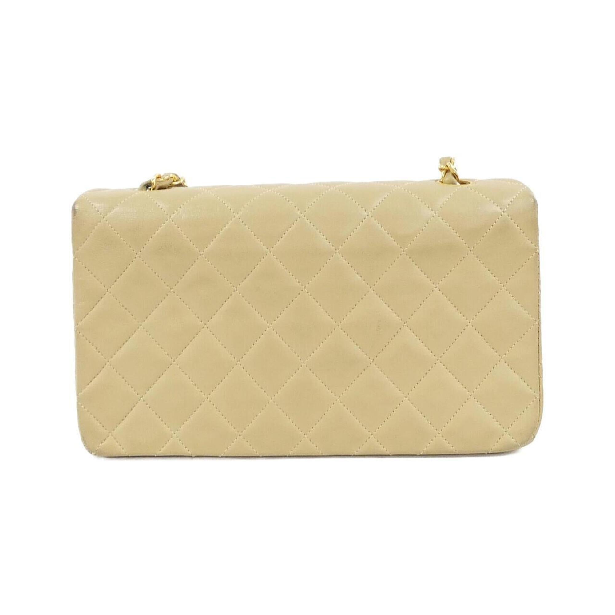 Chanel Beige Leather Shoulder Bag (Pre-Owned)