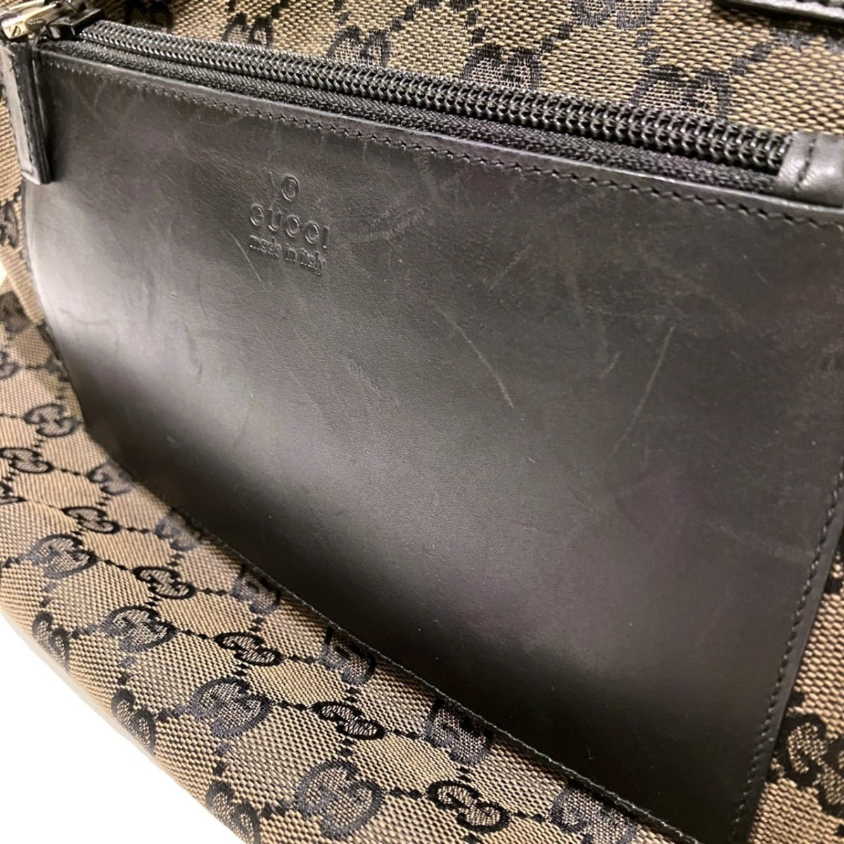 Gucci Brown Canvas Tote Bag (Pre-Owned)
