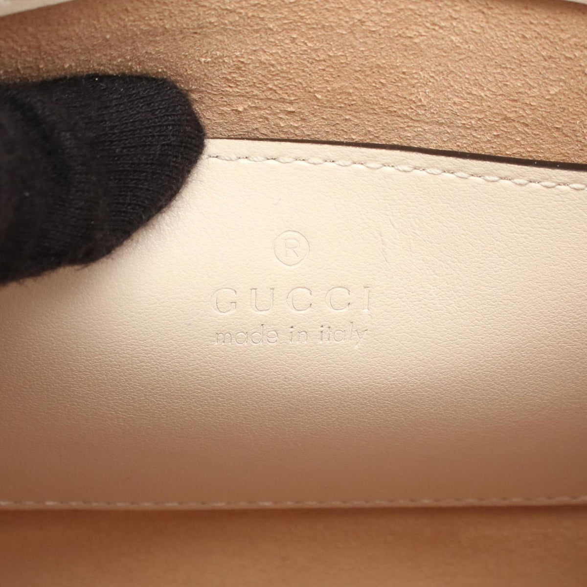 Gucci Gg Marmont White Leather Handbag (Pre-Owned)