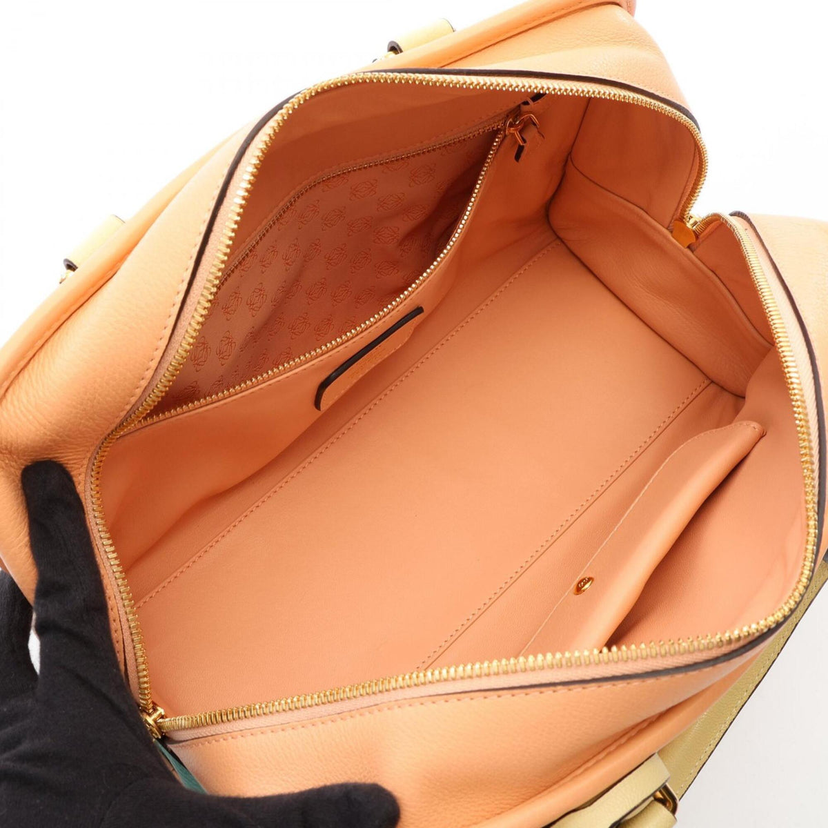 Loewe Green Pink Yellow Leather Handbag (Pre-Owned)