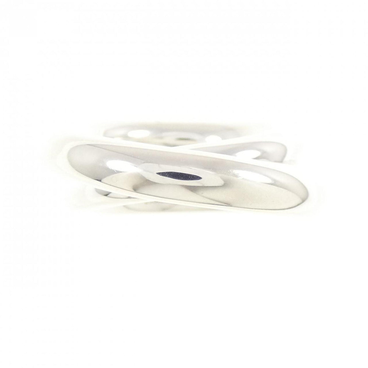Hermes Silver 925 Band Ring (Pre-Owned)