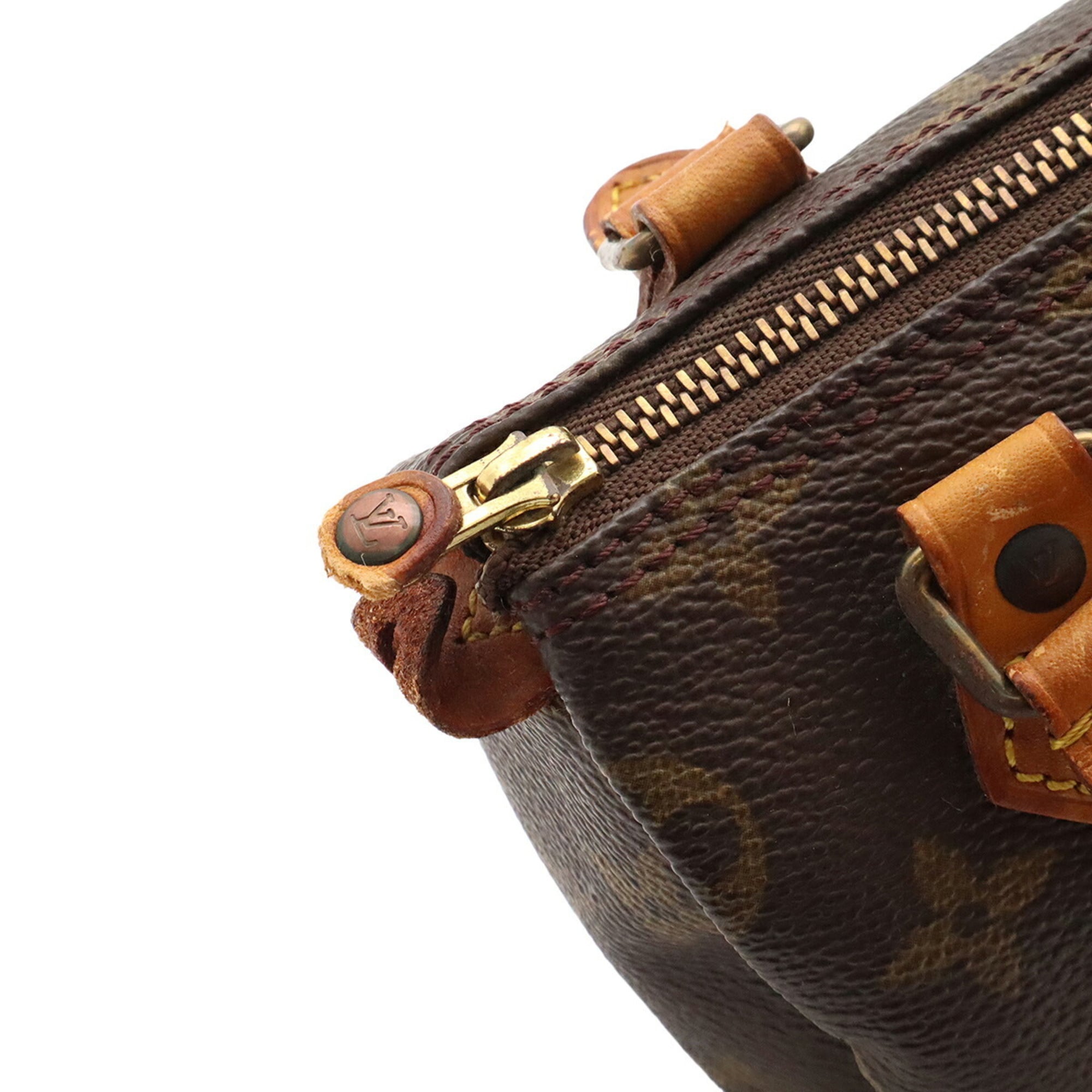 Louis Vuitton Brown Monogram Mini Handbag Pouch (Pre-Owned)