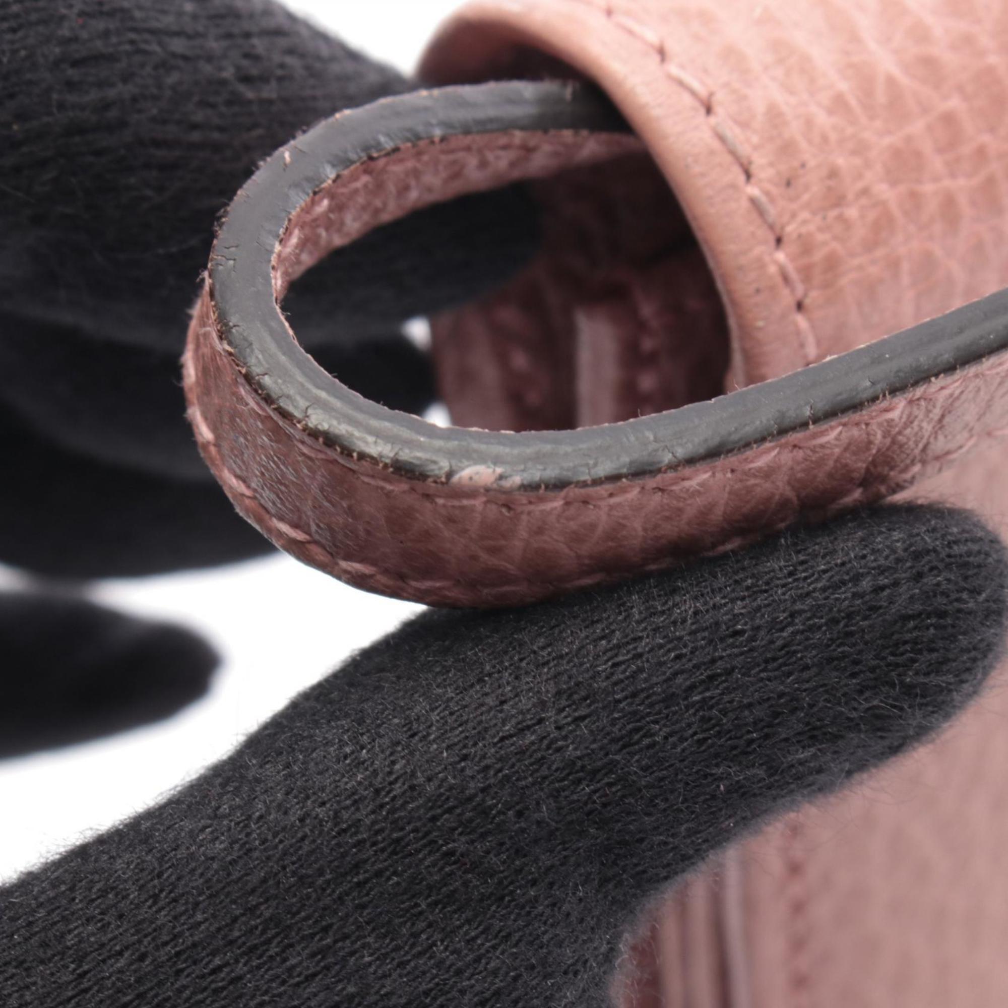 Gucci Pink Leather Handbag Shoulder Bag (Pre-Owned)