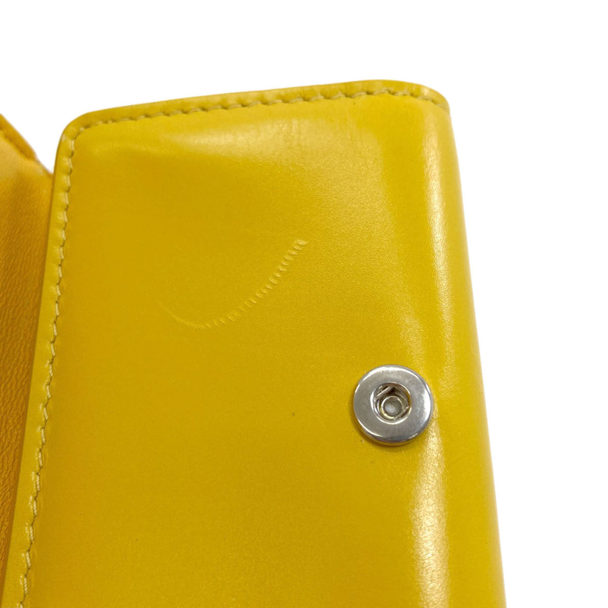 Balenciaga Yellow Leather Wallet (Tri-Fold) (Pre-Owned)