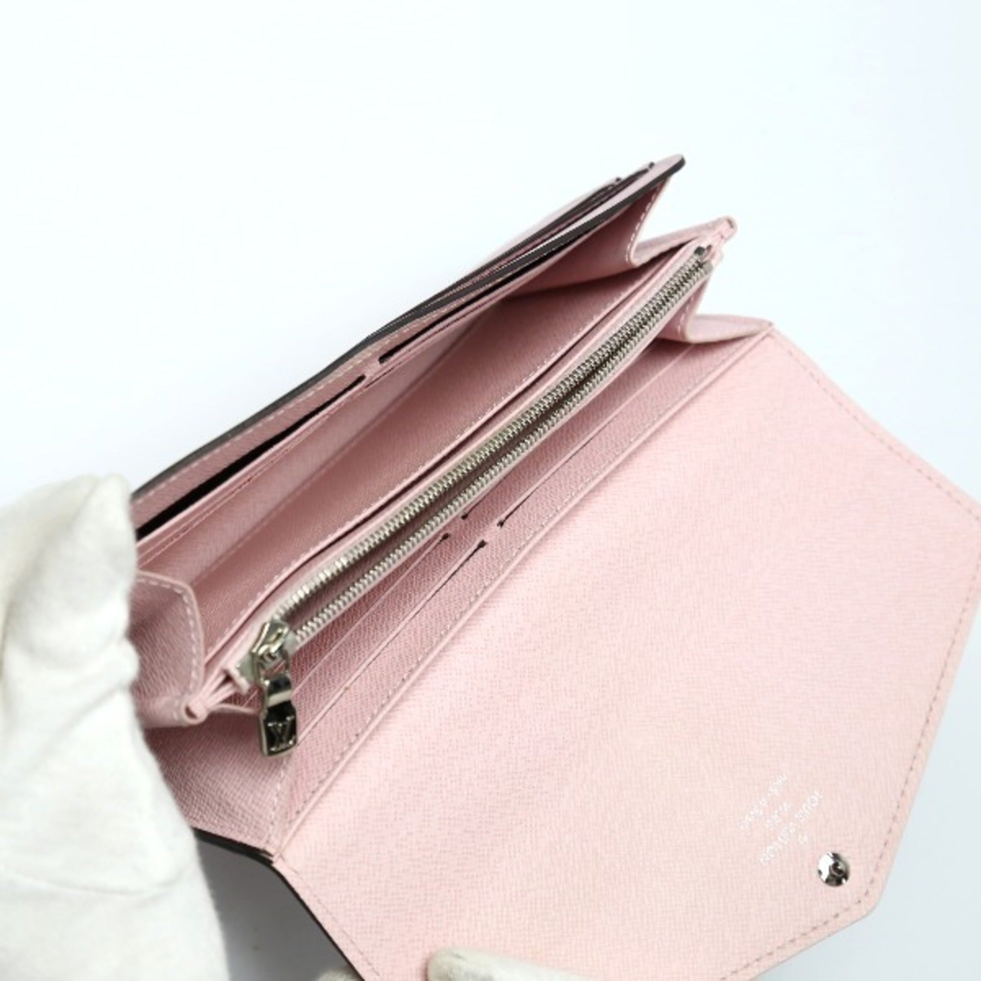 Louis Vuitton Rose Ballerine Epi Leather Long Wallet (Tri-Fold) (Pre-Owned)