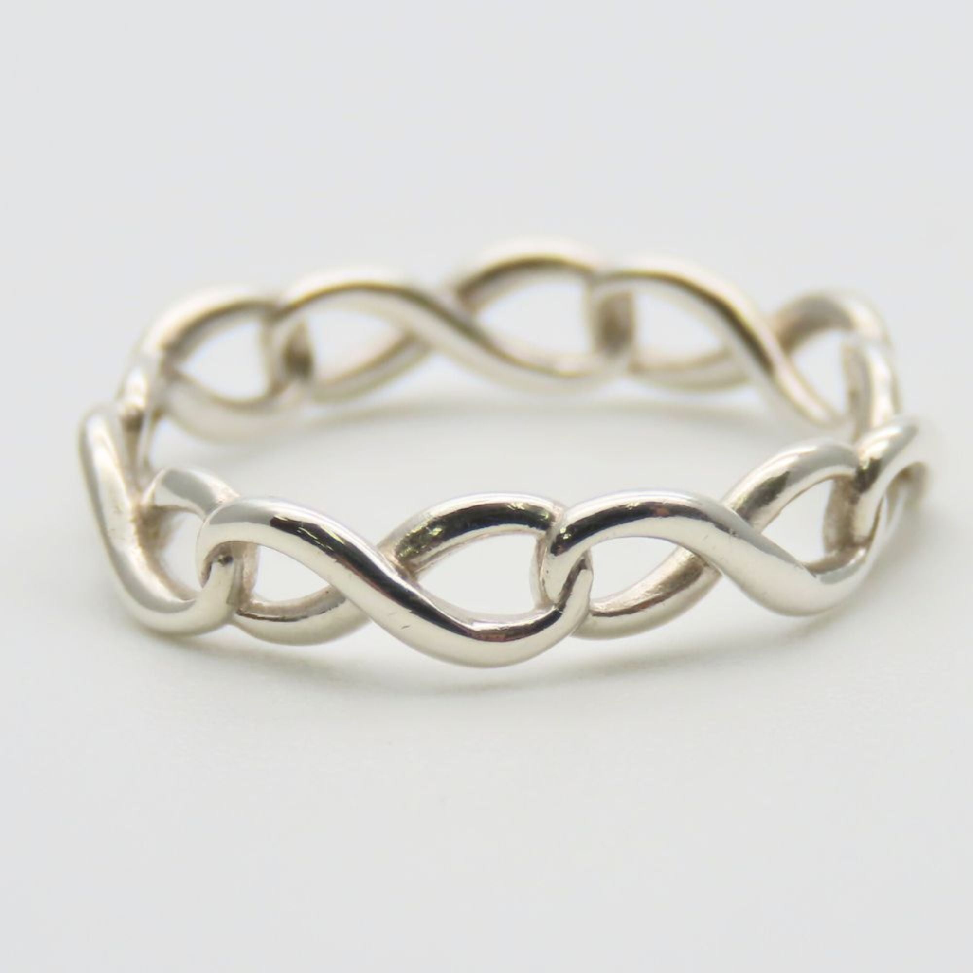 Tiffany Silver Silver 925 Band Ring (Pre-Owned)
