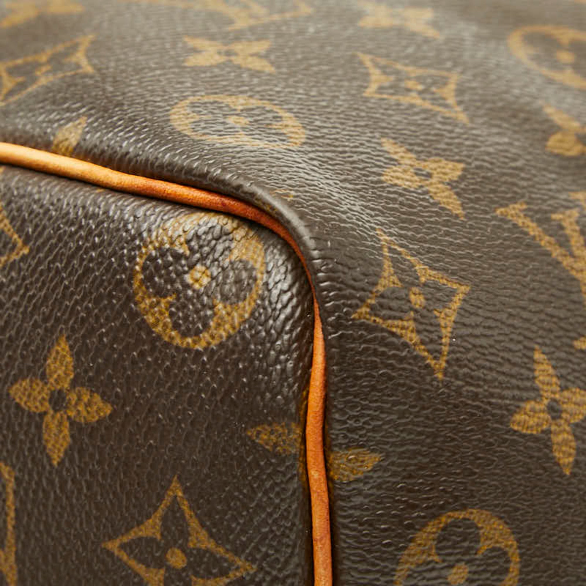 Louis Vuitton Brown Pvc Leather Boston Bag Handbag (Pre-Owned)
