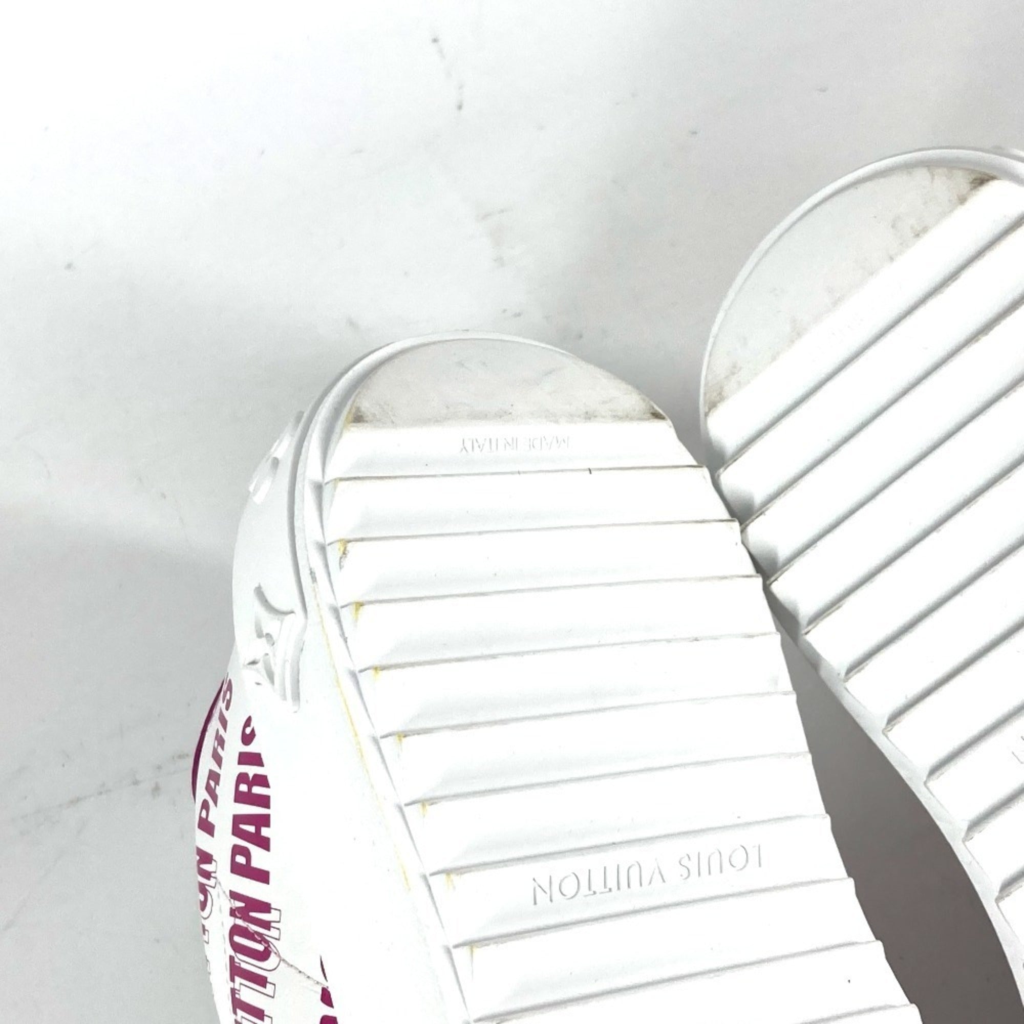 Louis Vuitton Pink White Sneakers (Pre-Owned)