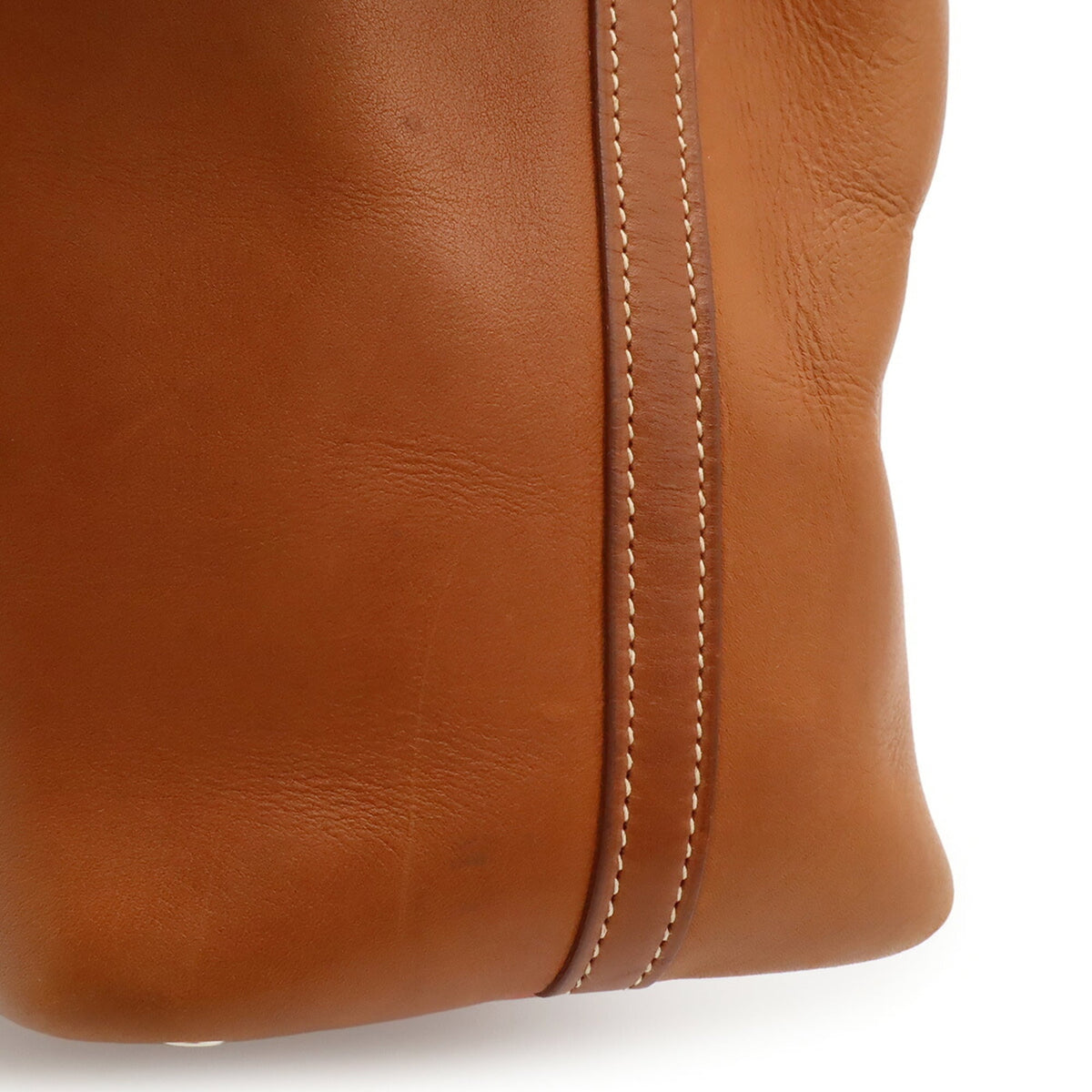 Hermes Brown Red Color Barenia Leather Handbag Tote Bag (Pre-Owned)