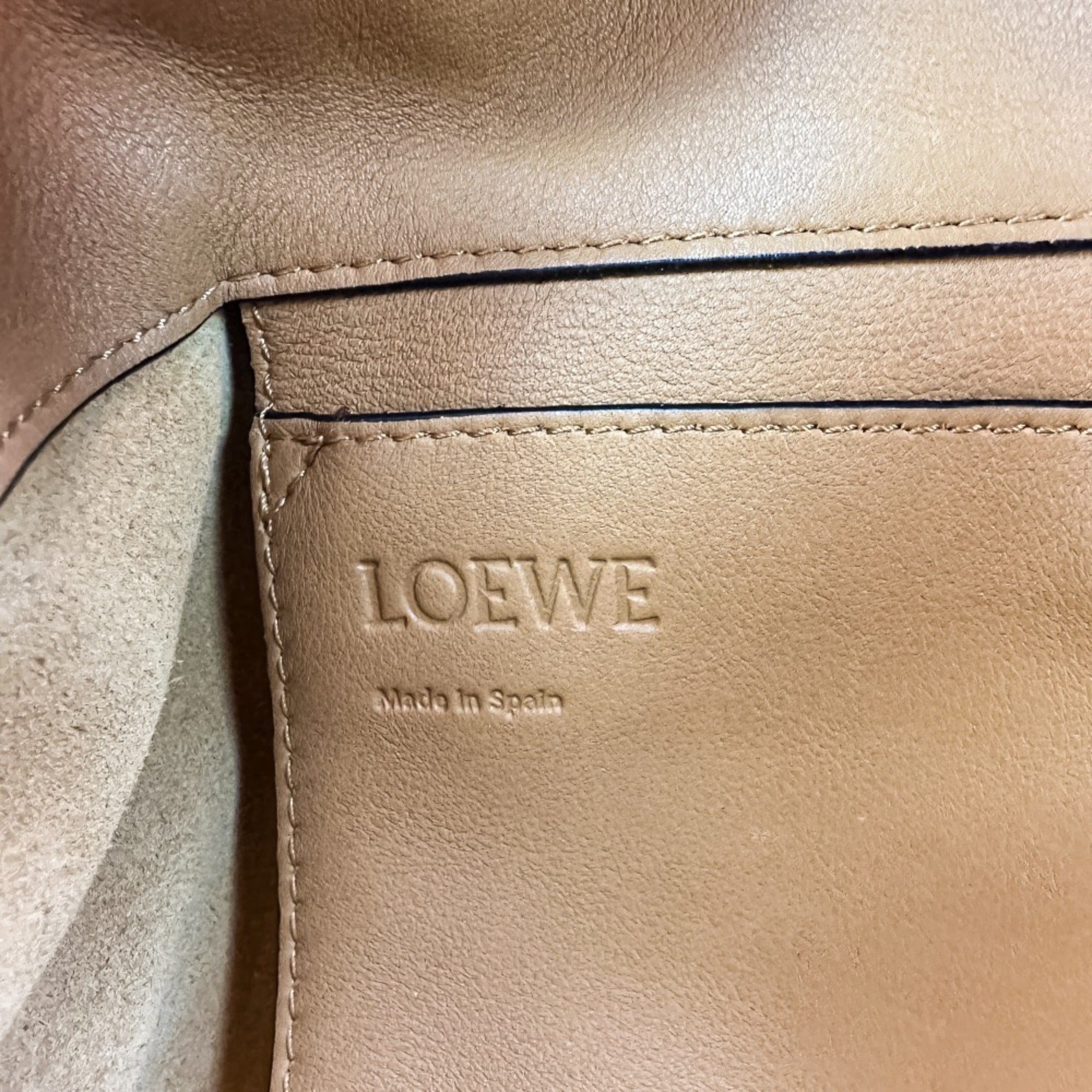 Loewe Brown Camel Leather Backpack (Pre-Owned)