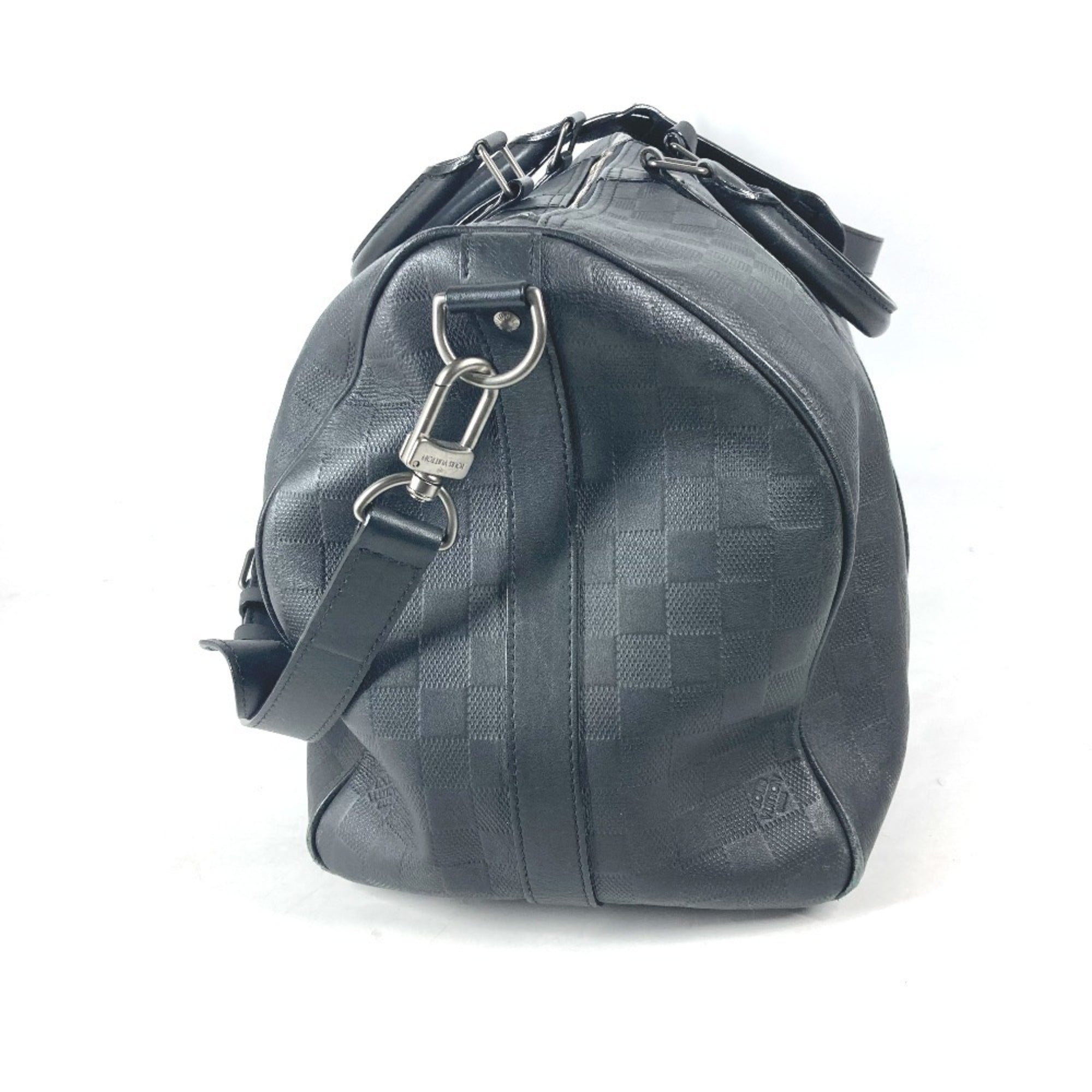 Louis Vuitton Black Onyx Damier Infini Boston Bag Shoulder Bag (Pre-Owned)