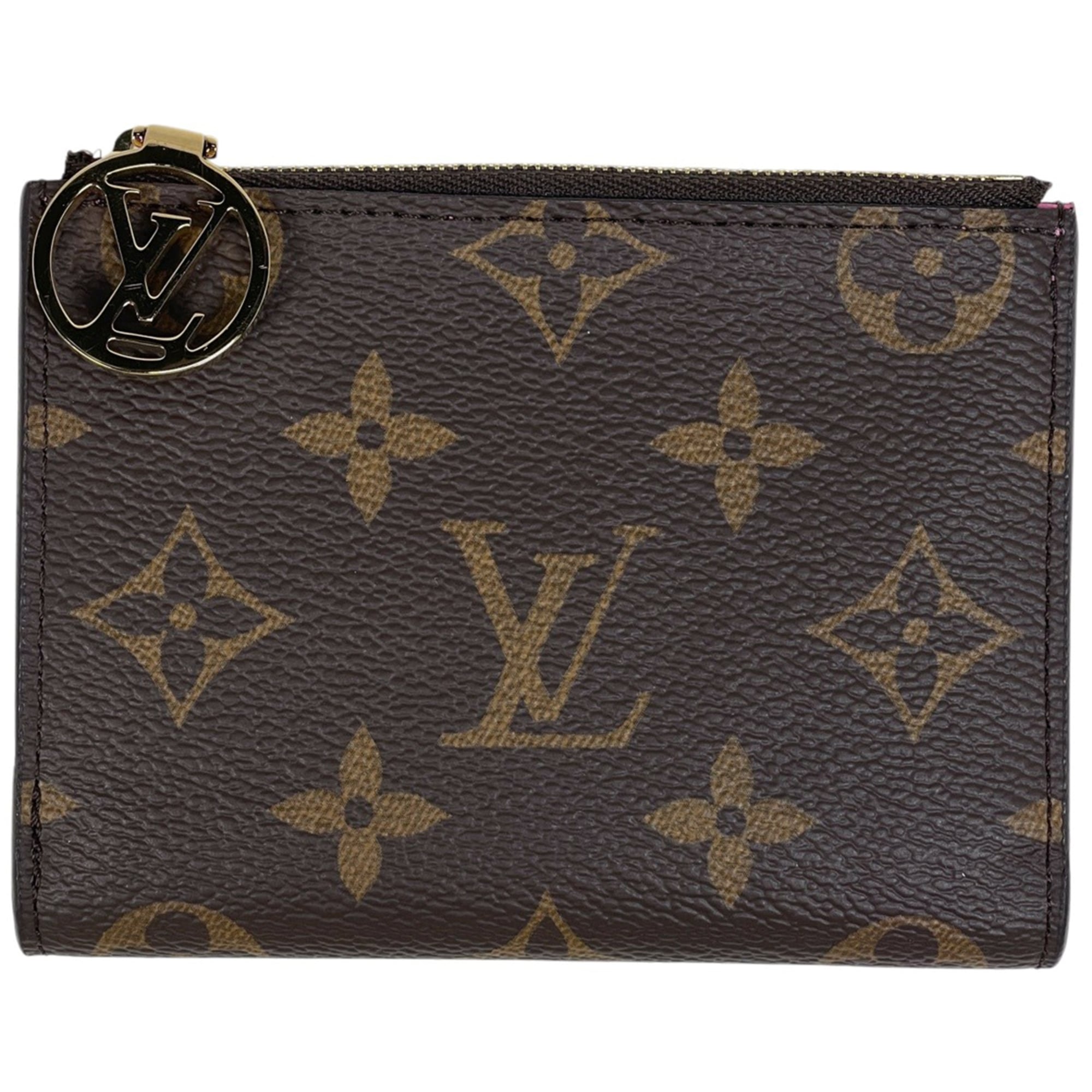 Louis Vuitton Brown Rose Monogram Wallet (Bi-Fold) (Pre-Owned)