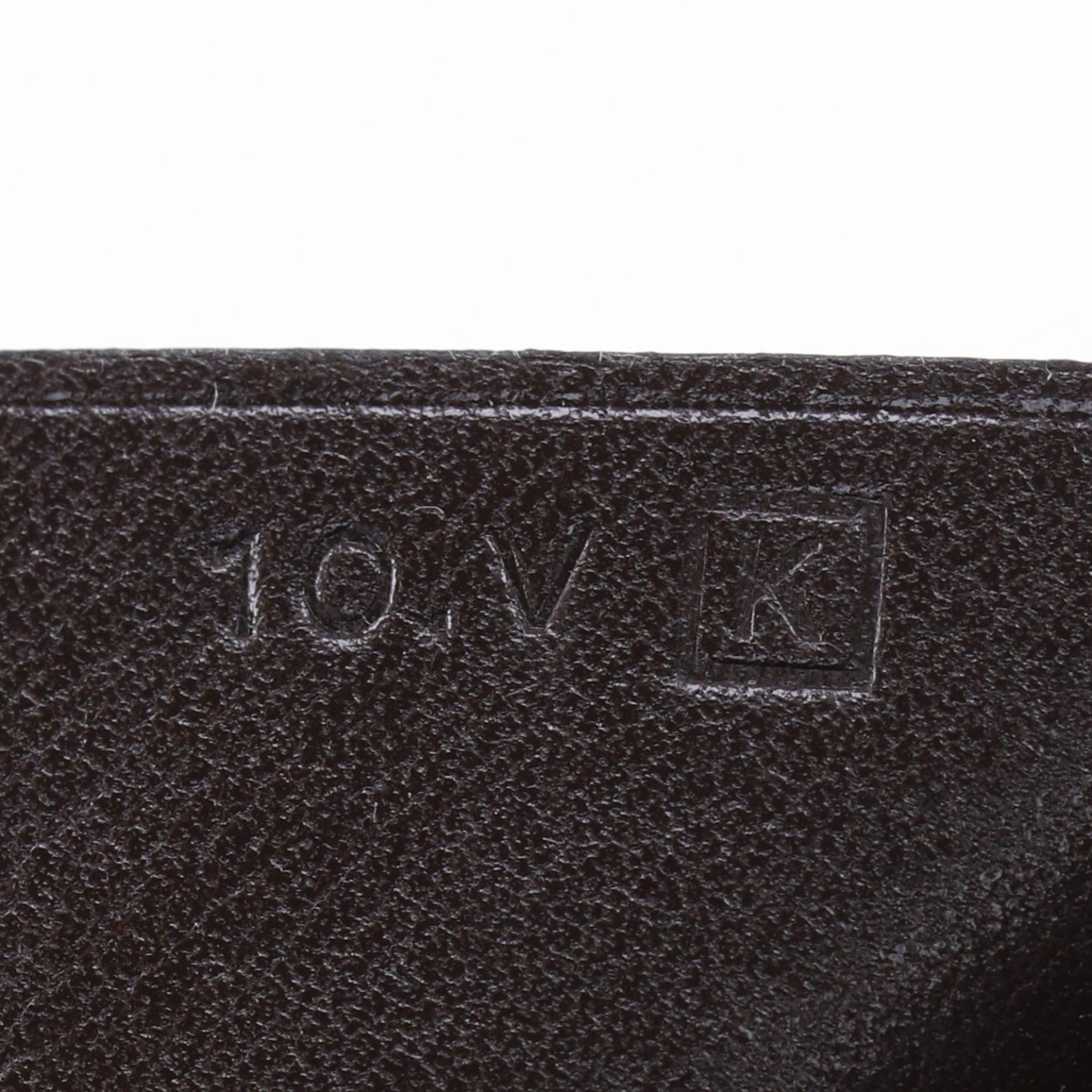 Hermes Brown Box Calf Leather Long Wallet (Bi-Fold) (Pre-Owned)