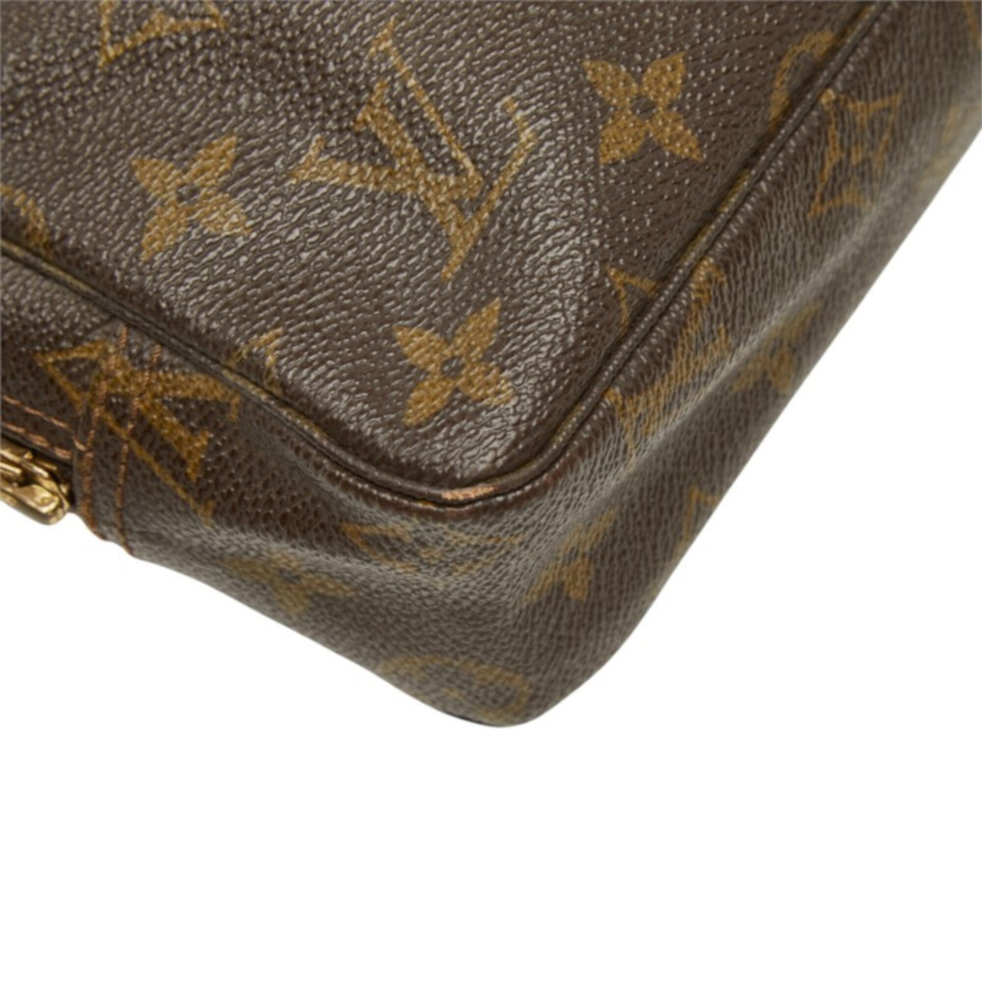 Louis Vuitton Brown Monogram Monogram Clutch Bag Handbag Pouch (Pre-Owned)