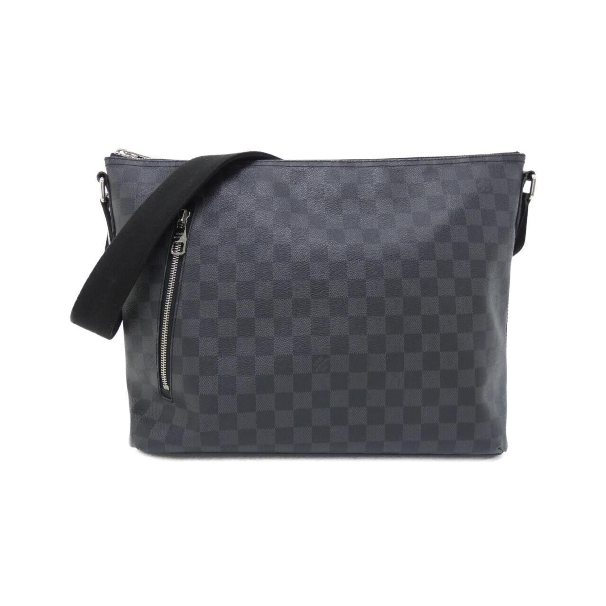 Louis Vuitton Dark Gray Graphite Coated Canvas Shoulder Bag (Pre-Owned)