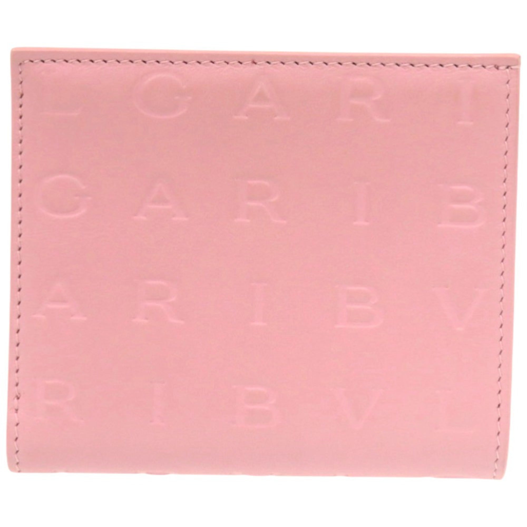 Bvlgari Pink Leather Wallet (Bi-Fold) (Pre-Owned)