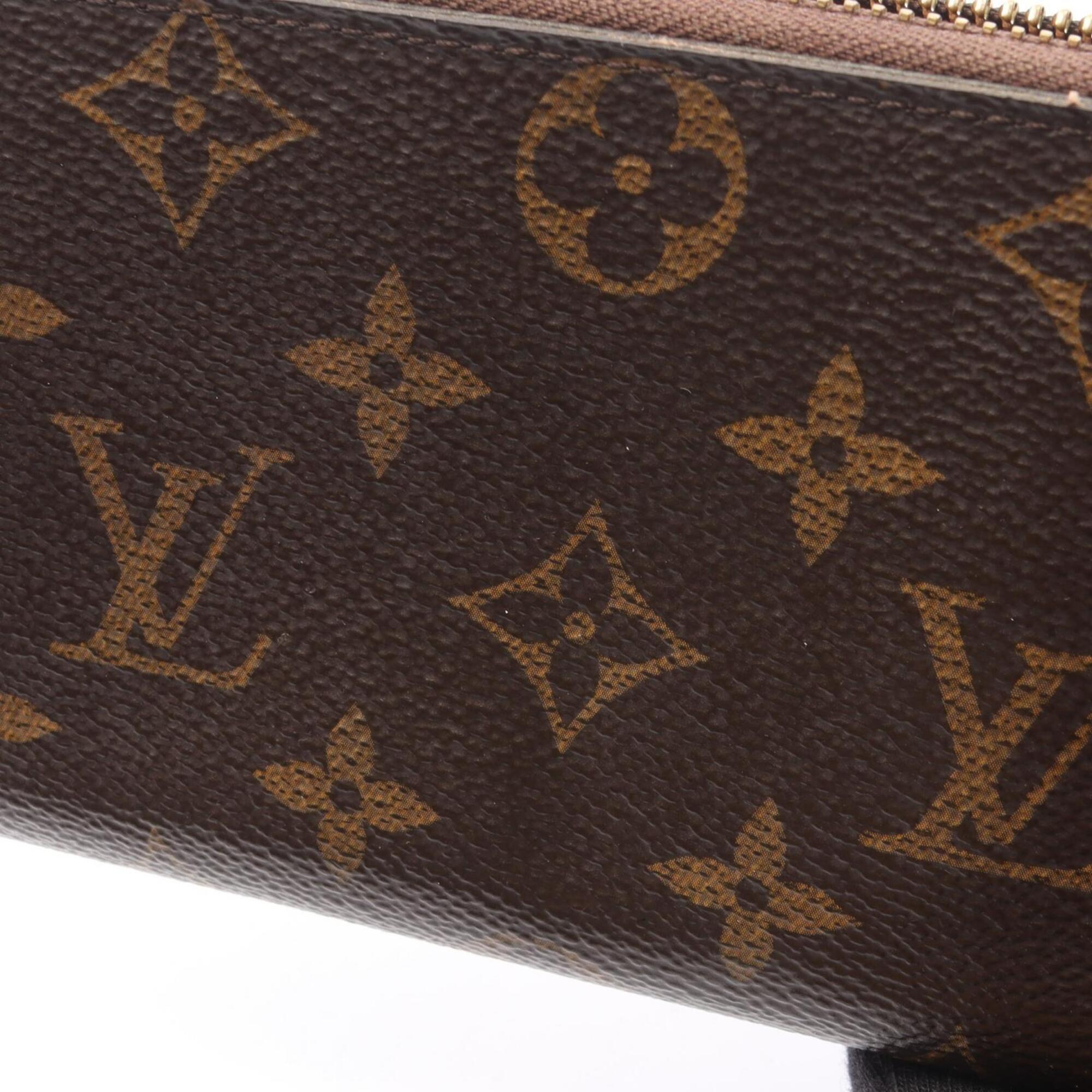 Louis Vuitton Brown Pink Pvc Leather Long Wallet (Bi-Fold) (Pre-Owned)