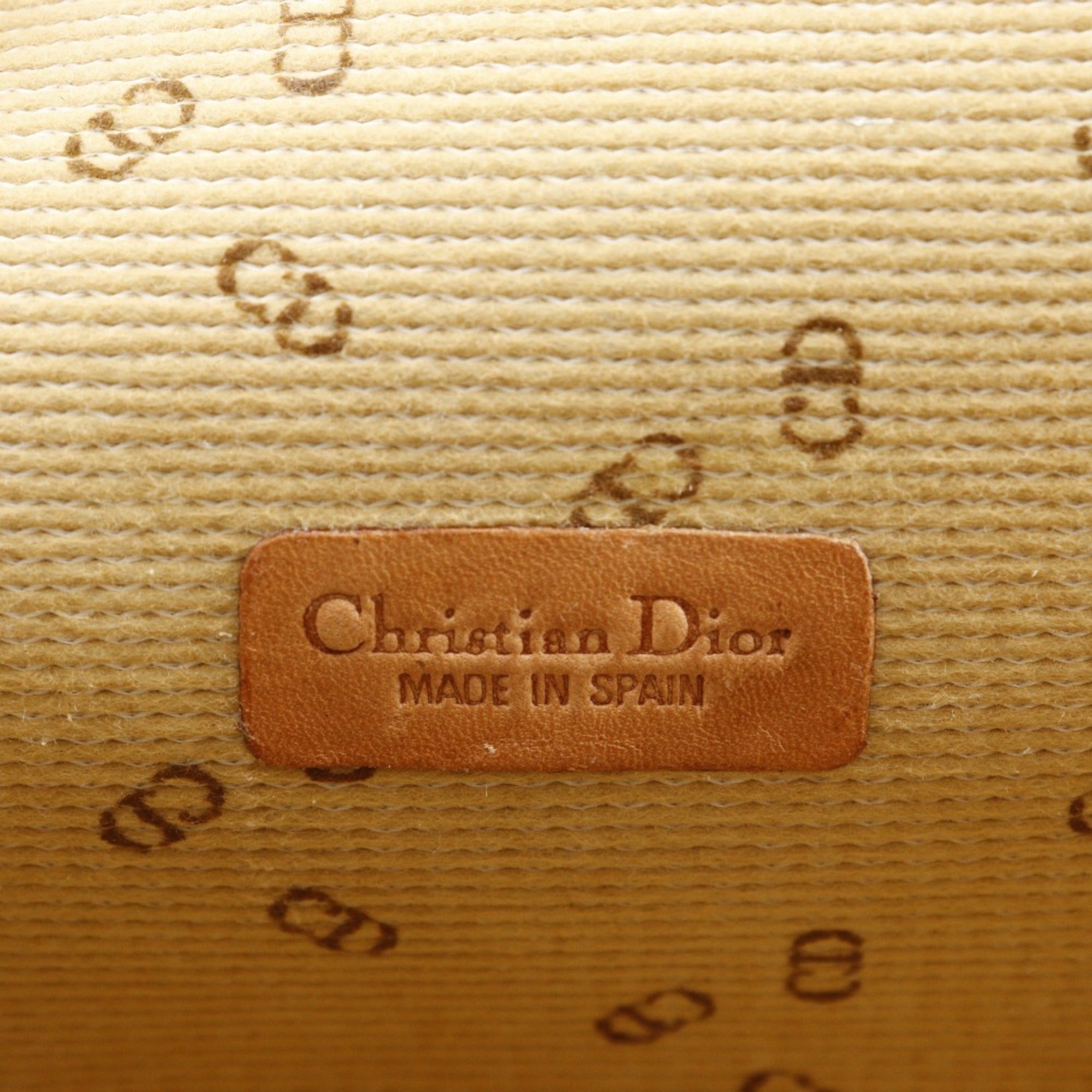 Christian Dior Gray Pvc Pouch (Pre-Owned)