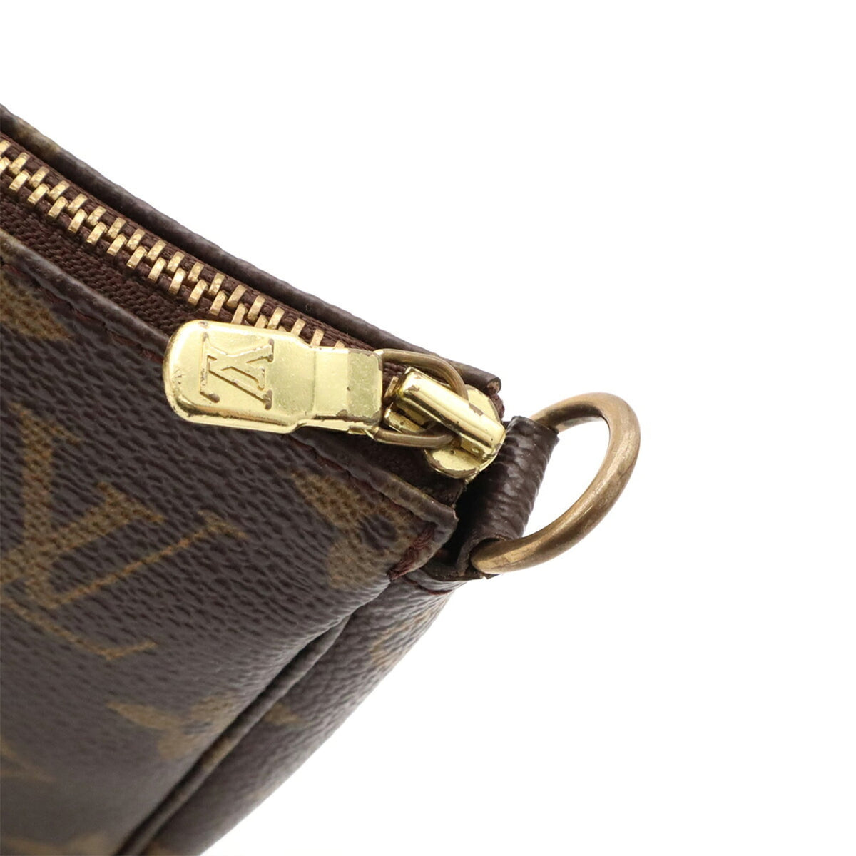 Louis Vuitton Brown Monogram Canvas Pvc Coated Canvas Handbag Pochette Pouch (Pre-Owned)