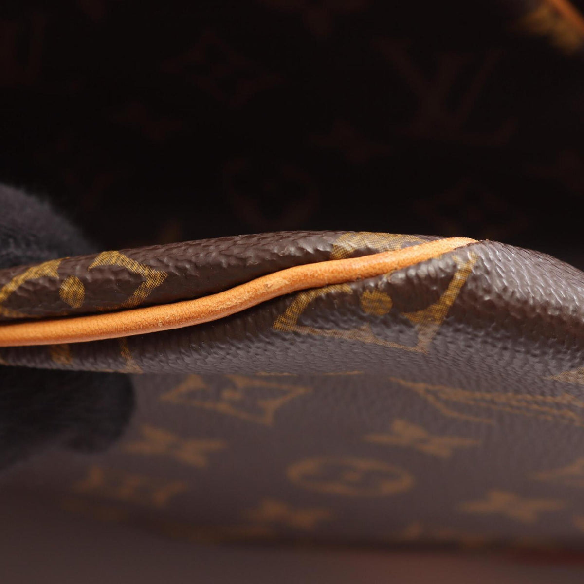 Louis Vuitton Brown Monogram Coated Canvas Leather Boston Bag Handbag (Pre-Owned)