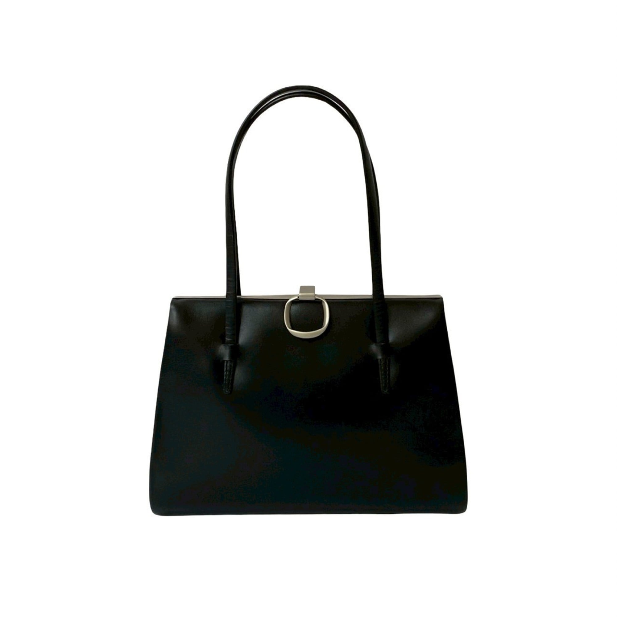 Loewe Black Leather Handbag Tote Bag (Pre-Owned)