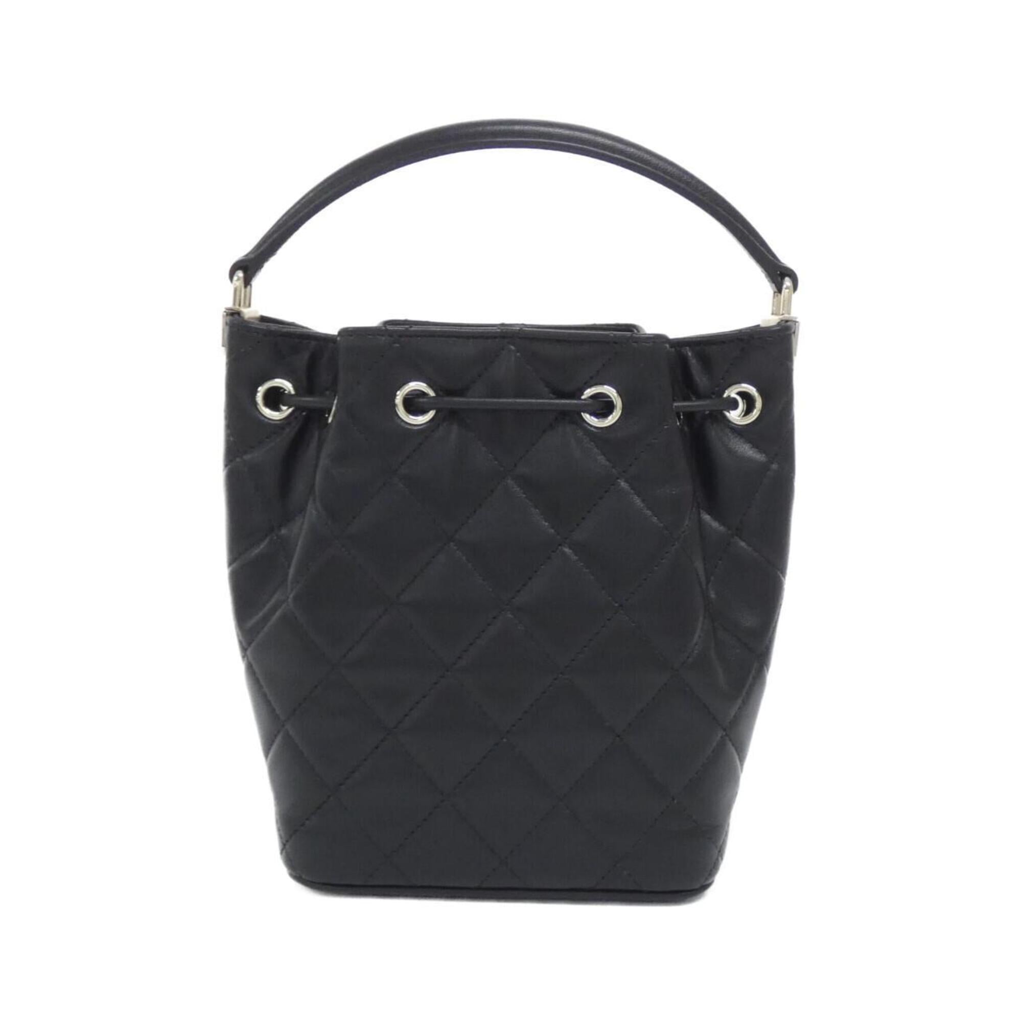 Chanel Black Leather Handbag (Pre-Owned)