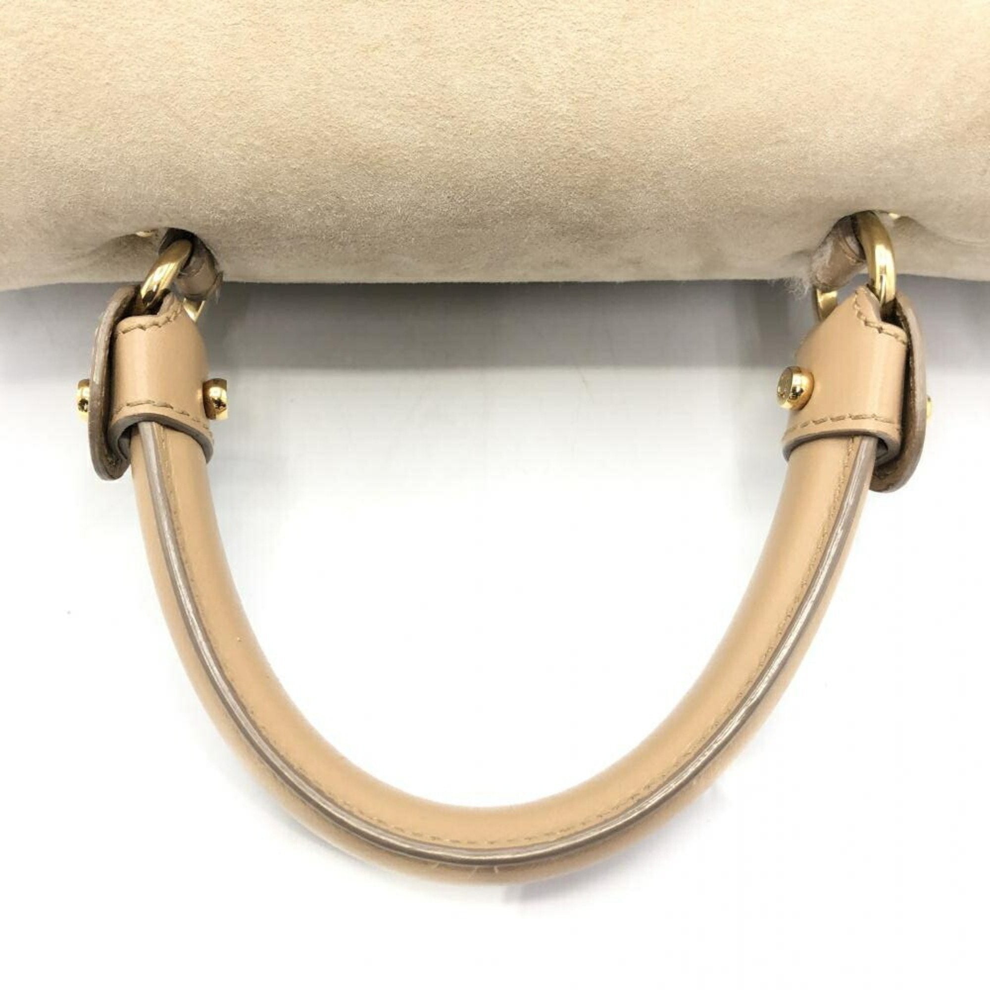 Salvatore Ferragamo Beige Handbag Shoulder Bag (Pre-Owned)