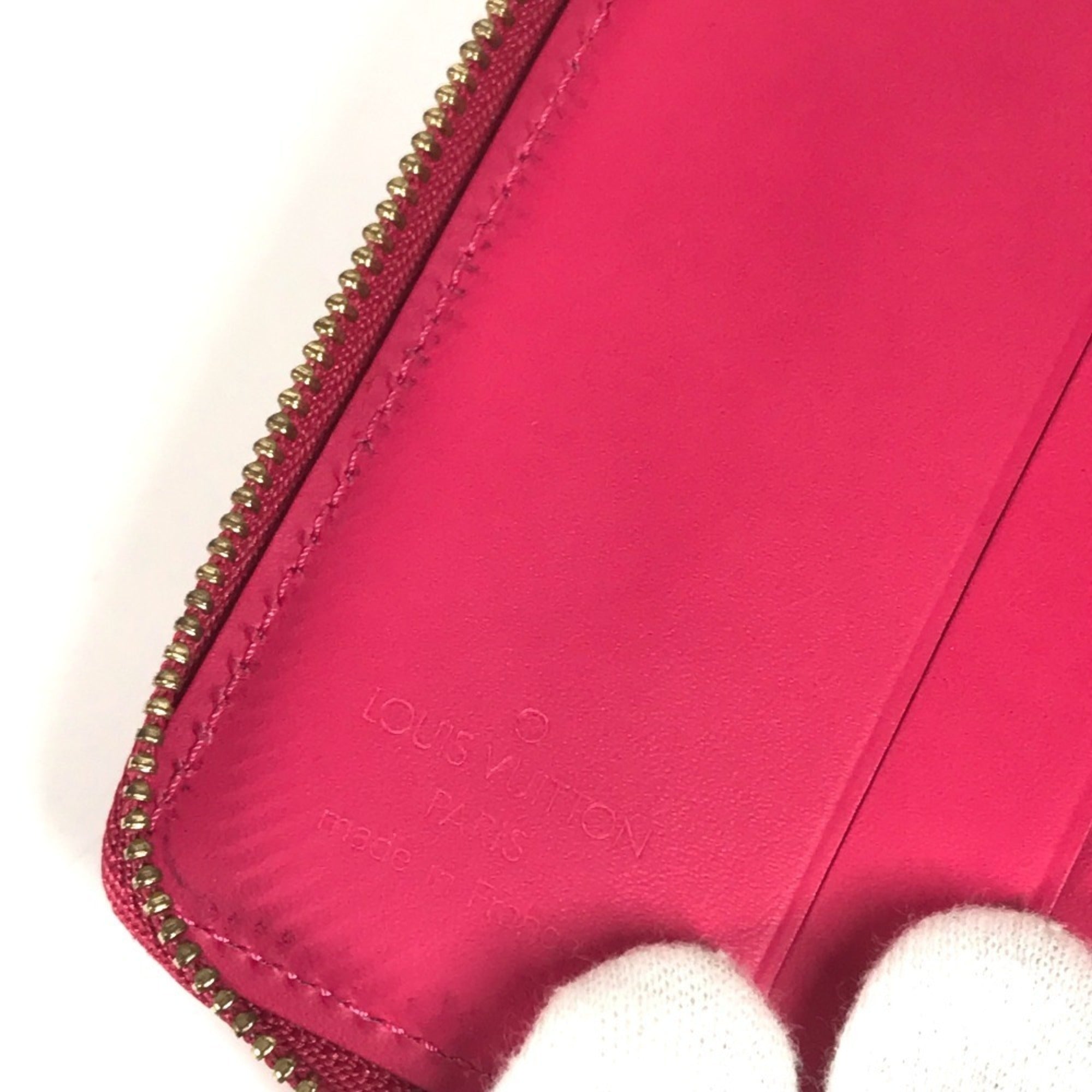 Louis Vuitton Monogram Vernis Fuchsia Pink Pink Monogram Vernis Wallet (Bi-Fold) (Pre-Owned)