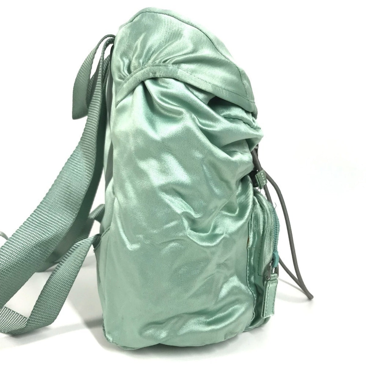 Prada Green Satin Backpack (Pre-Owned)