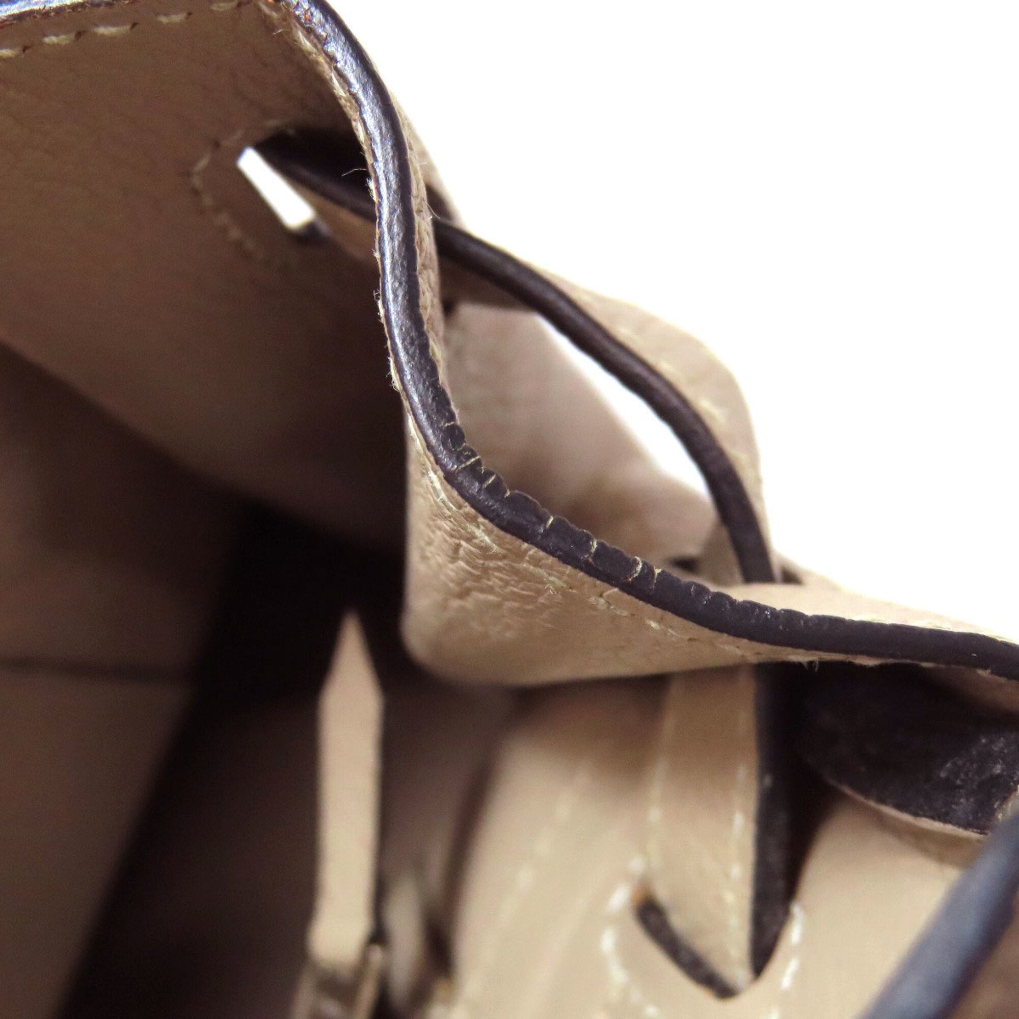 Hermes Beige Togo Leather Handbag (Pre-Owned)