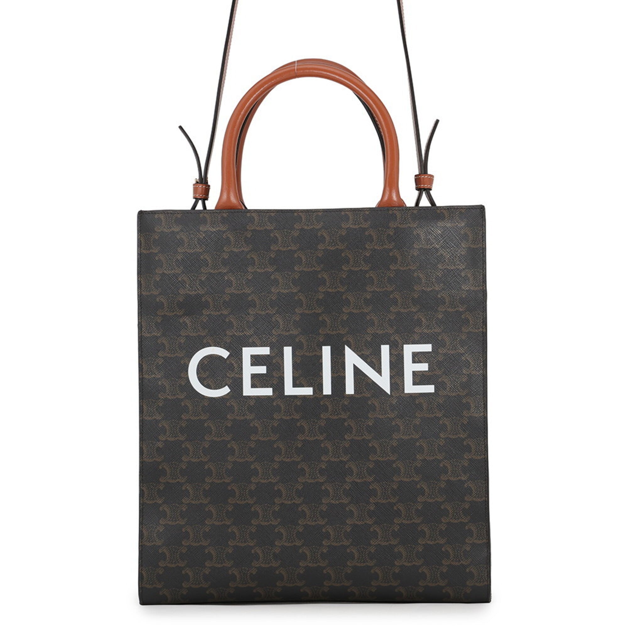 Celine Gold Pvc Leather Handbag Shoulder Bag (Pre-Owned)