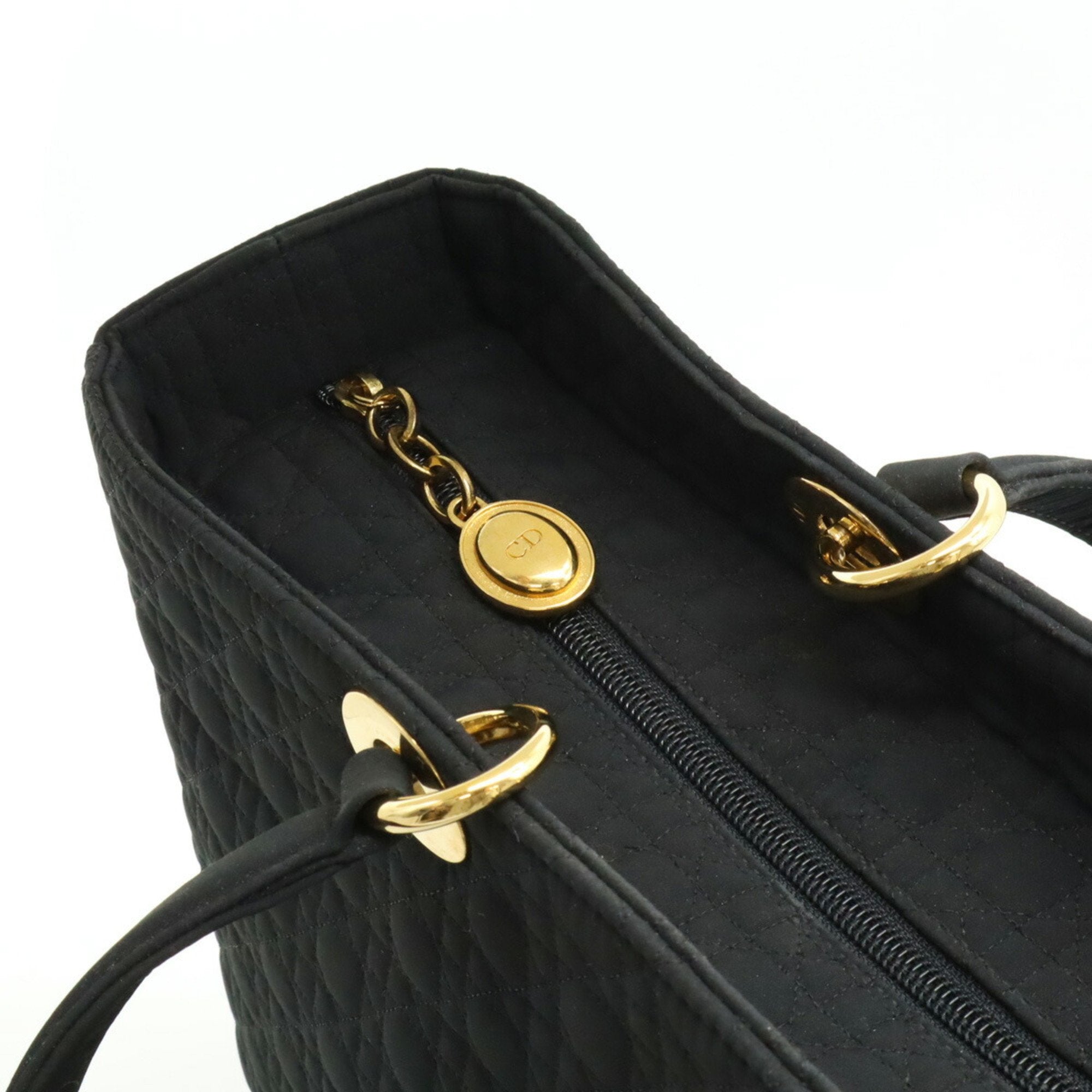 Christian Dior Lady Dior Black Nylon Tote Bag (Pre-Owned)