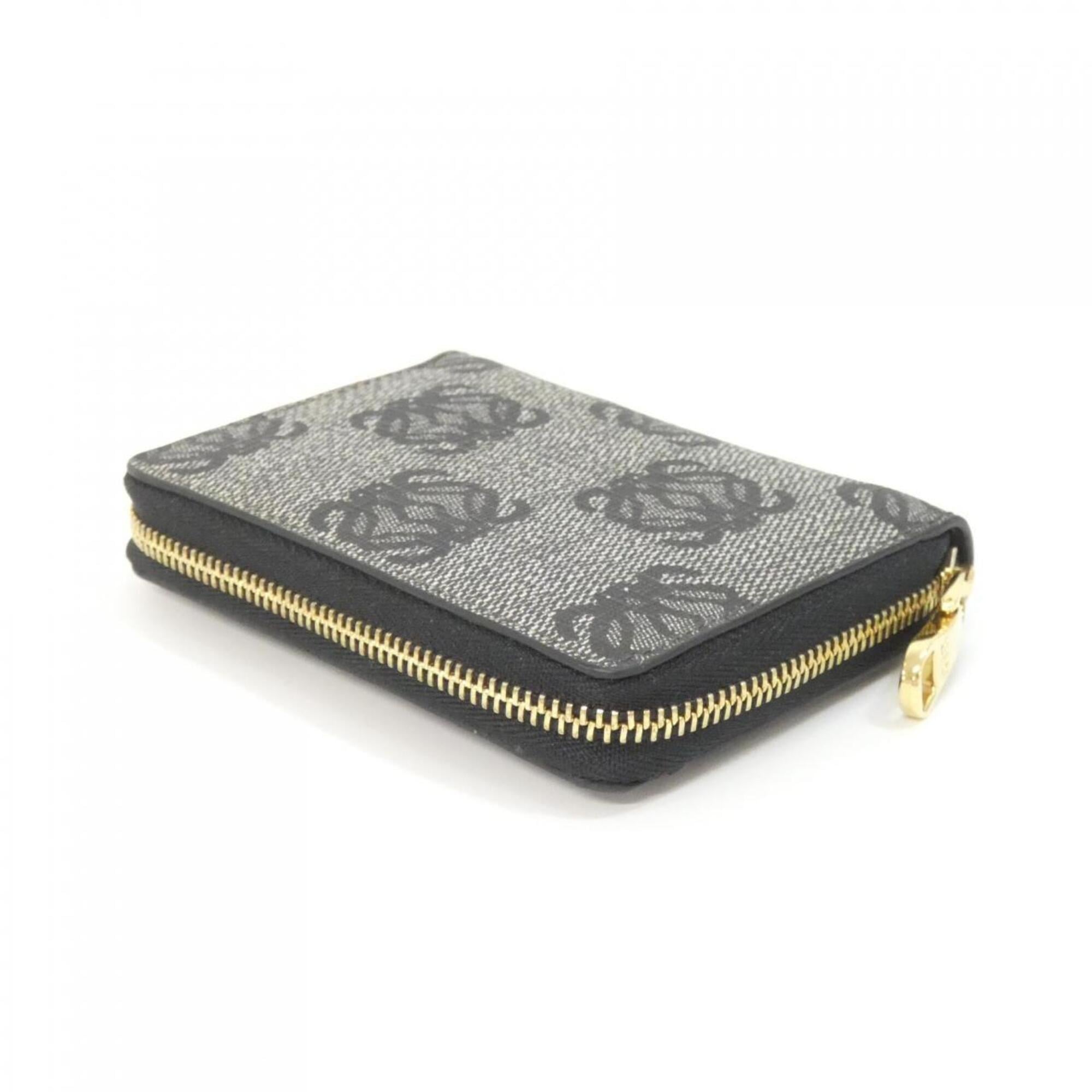 Loewe Black Coated Canvas Coin Purse/Coin Case (Pre-Owned)