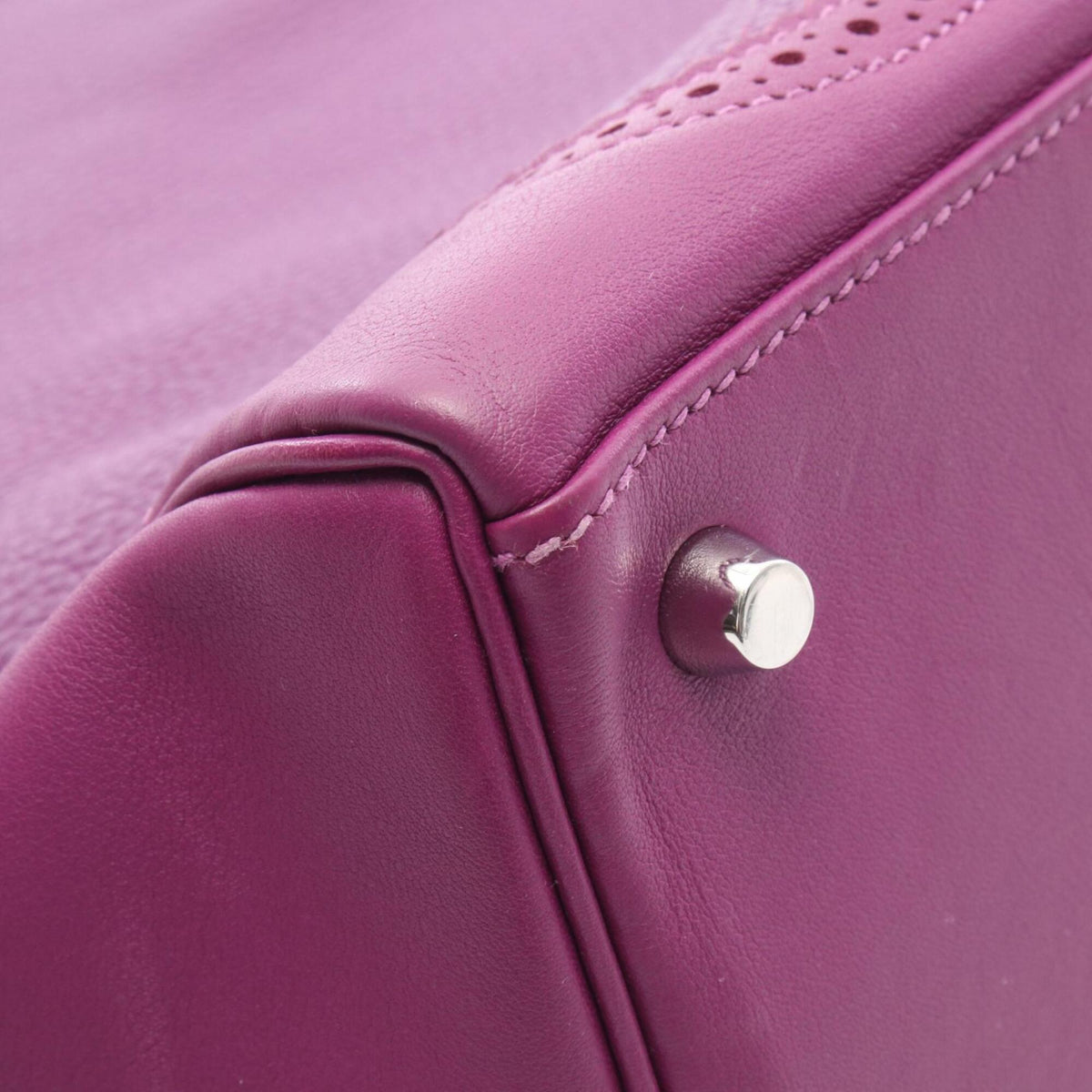 Hermes Anemone Purple Togo Leather Handbag (Pre-Owned)