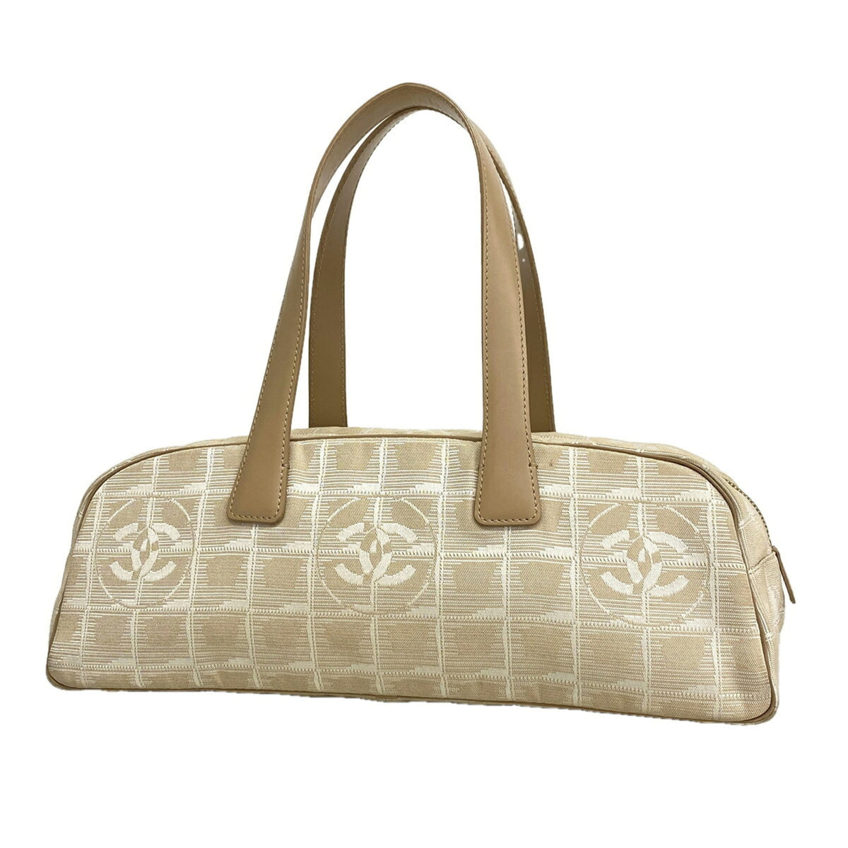 Chanel Beige Nylon Handbag (Pre-Owned)